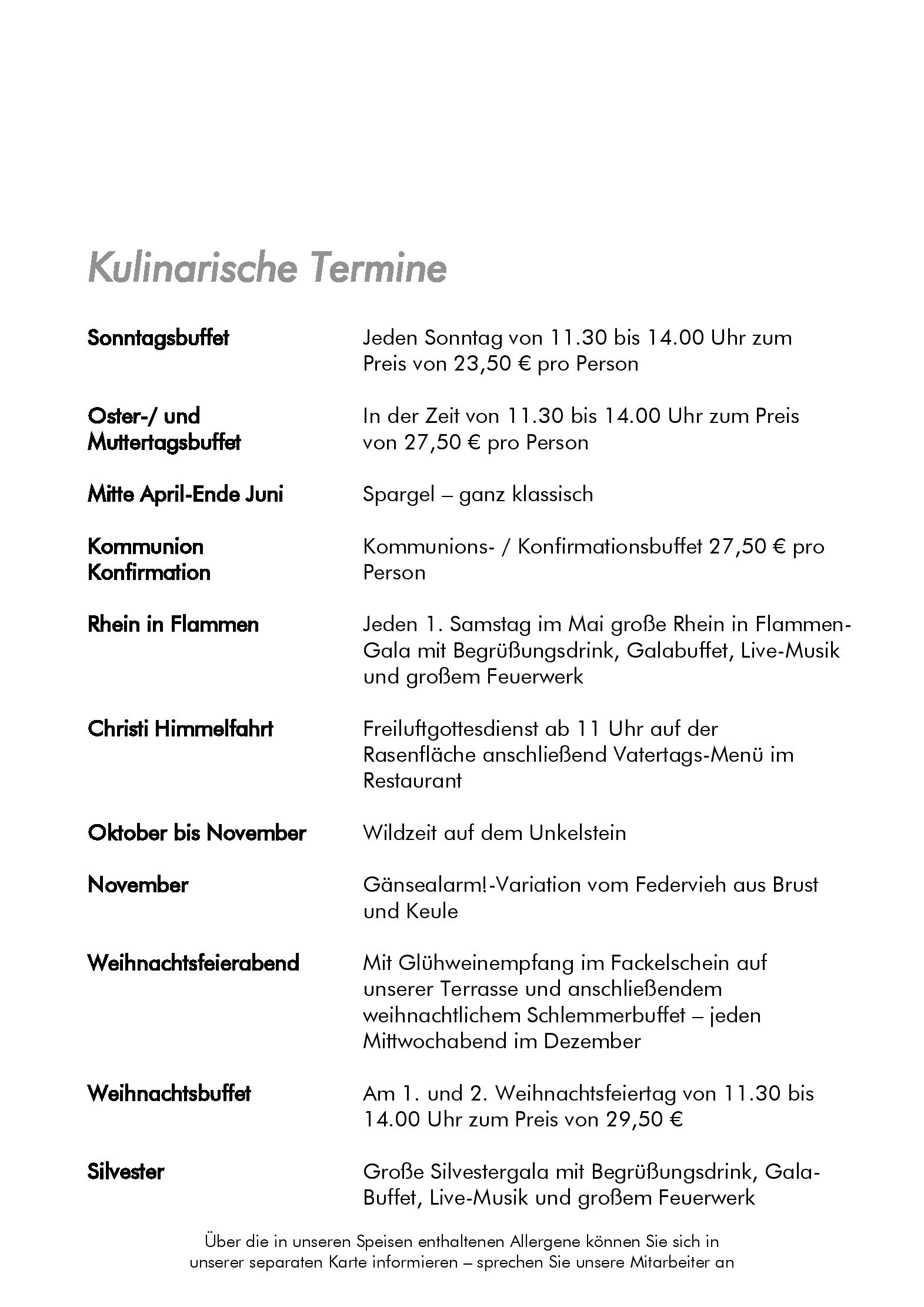 Speisekarte Am Unkelstein im Ringhotel Haus Oberwinter in Remagen, Seite 7