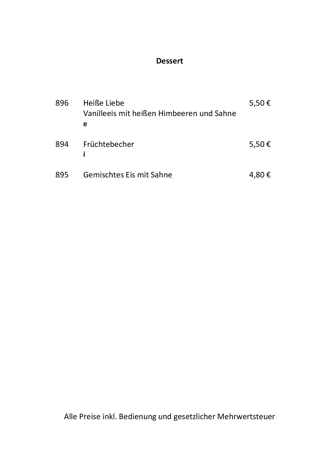 Speisekarte Bistro Alfred in Enkenbach-Alsenborn, Seite 9