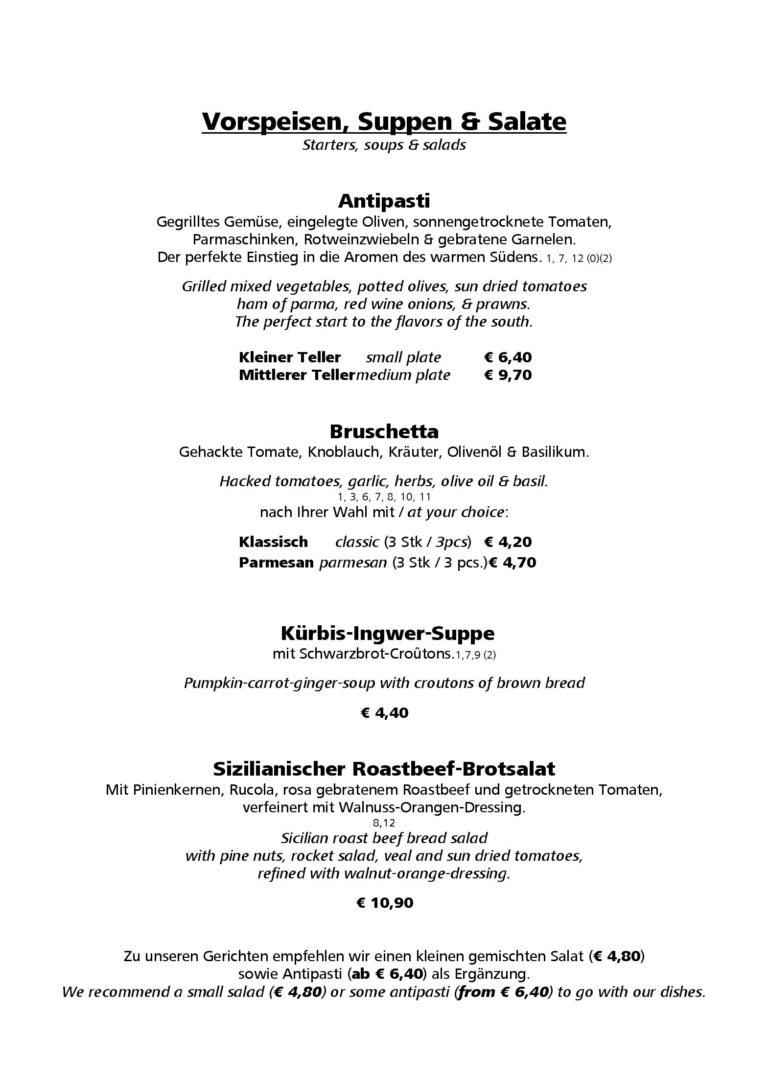 Speisekarte Aroma in Dresden, Seite 2