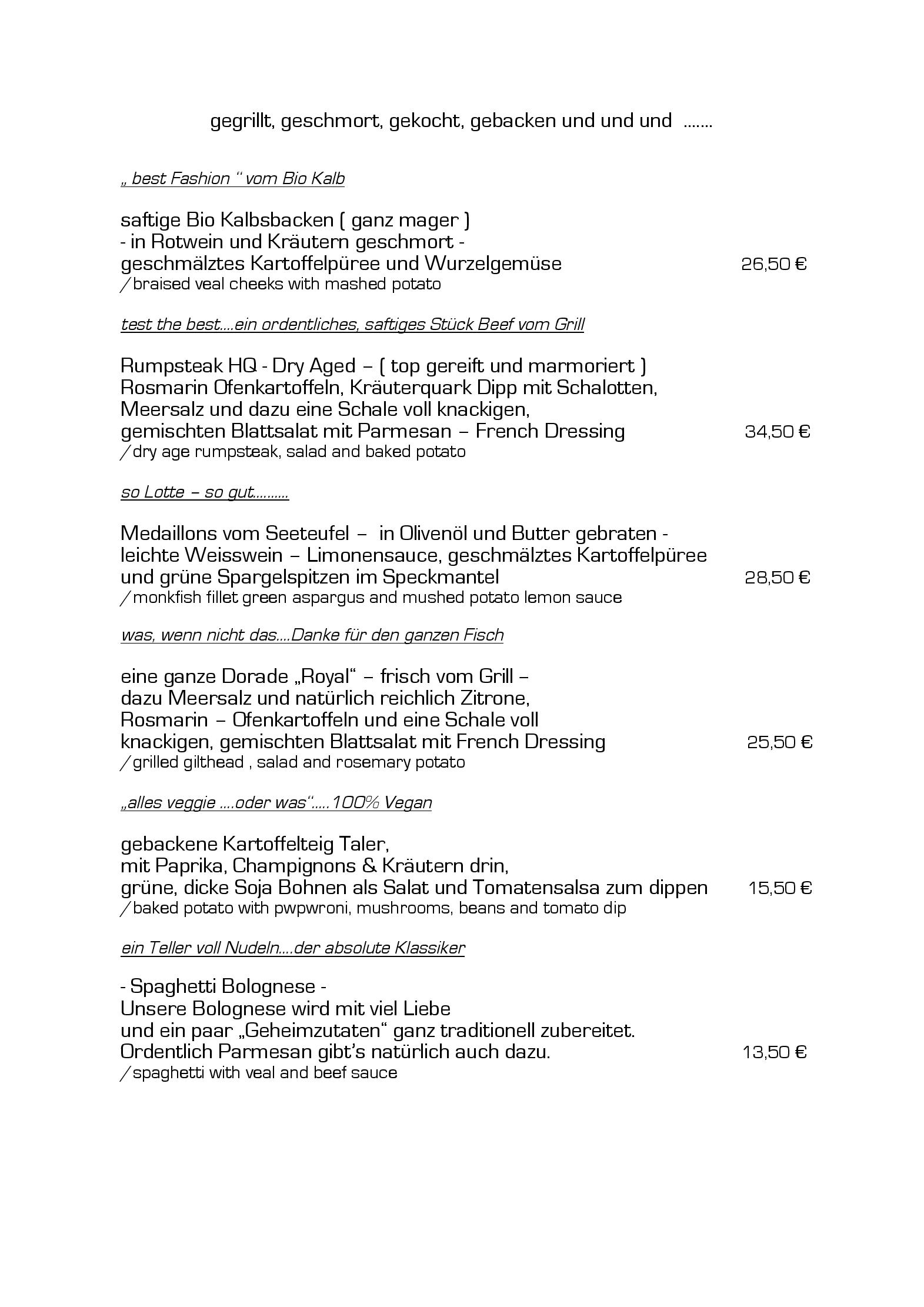 Speisekarte Forissimo Aromen, Vielfalt, Genuss in Bonn, Seite 3