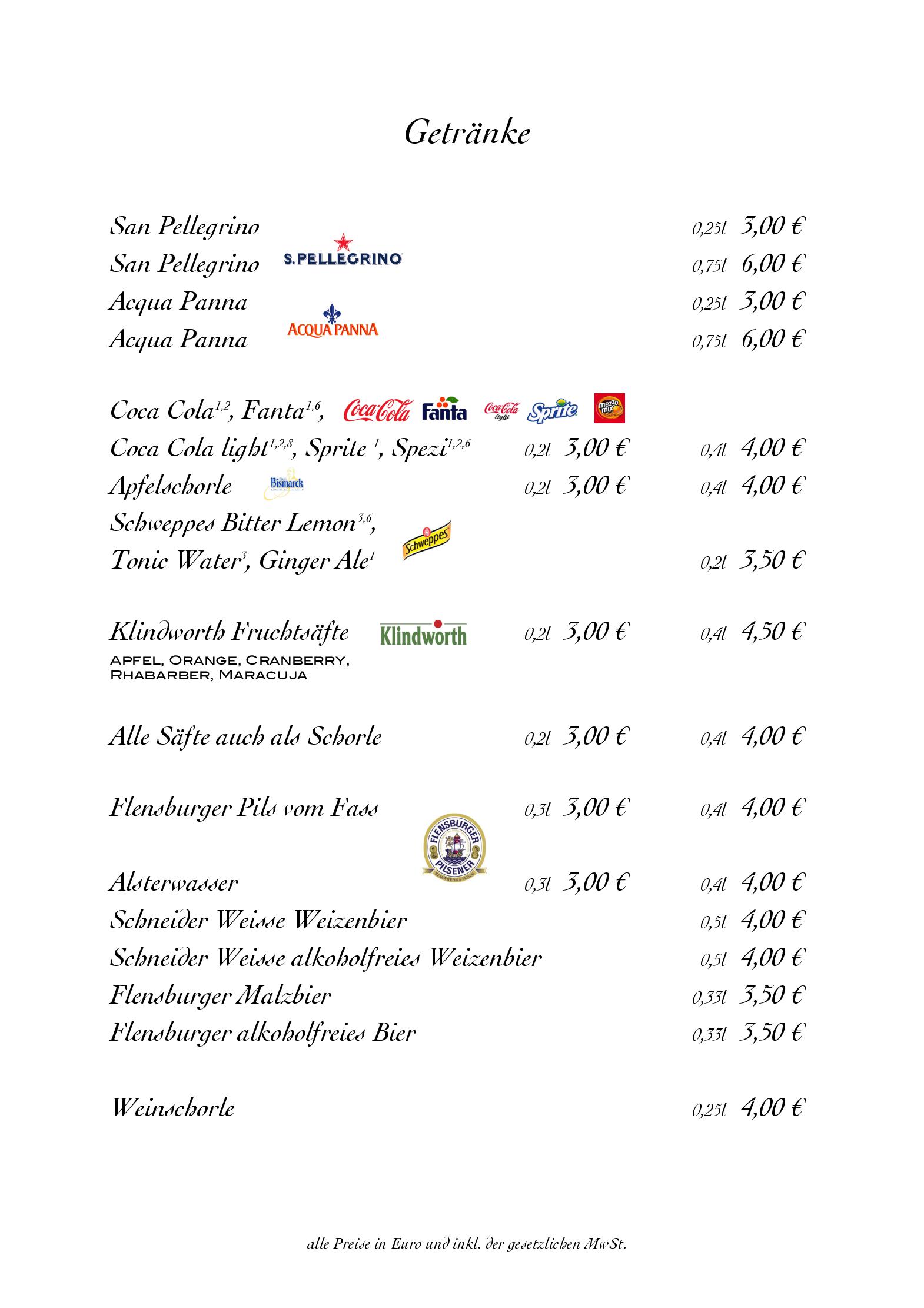 Speisekarte Ristorante Alitalia in Hamburg, Seite 11