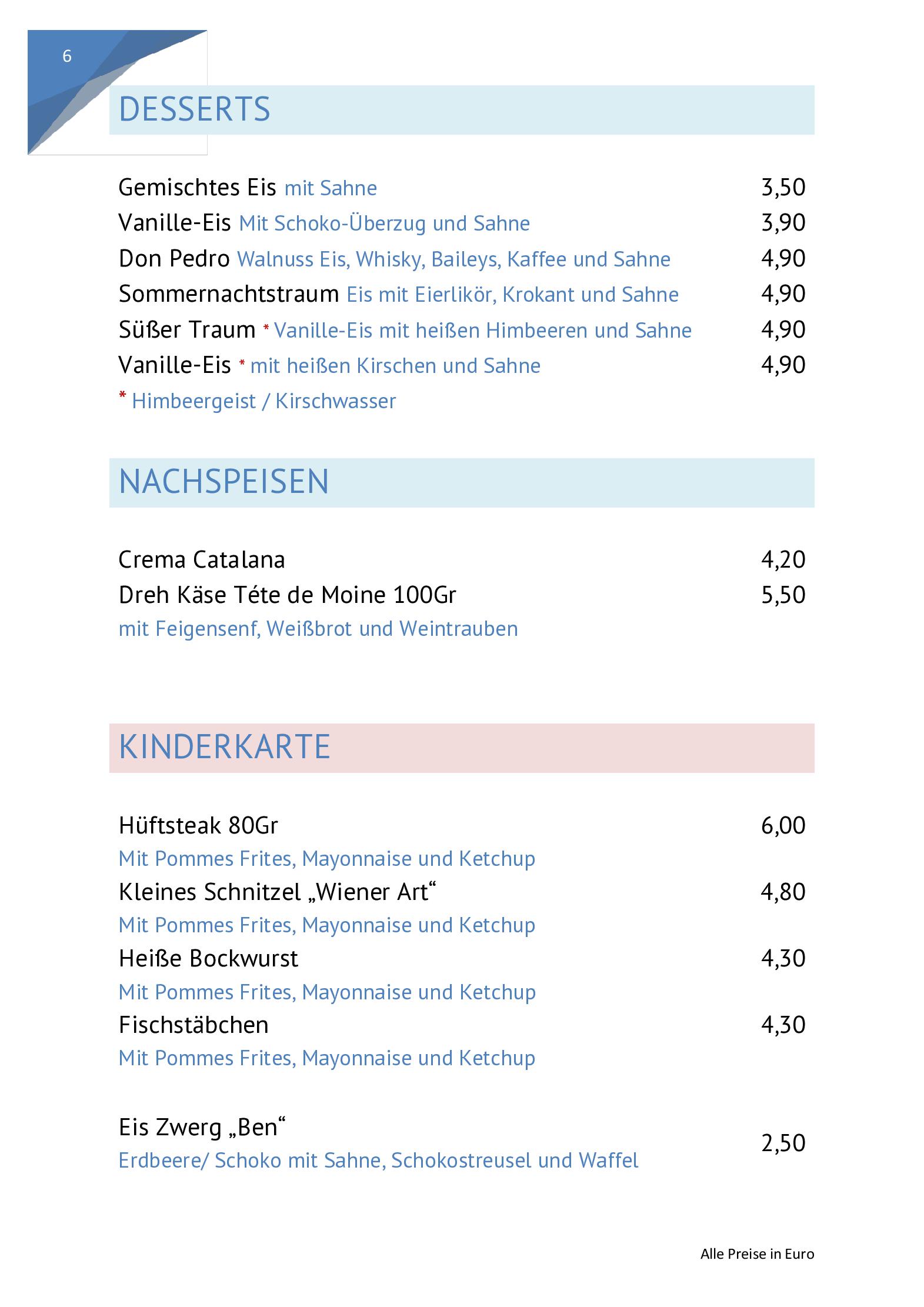 Speisekarte Anton Steaks in Pulheim, Seite 6