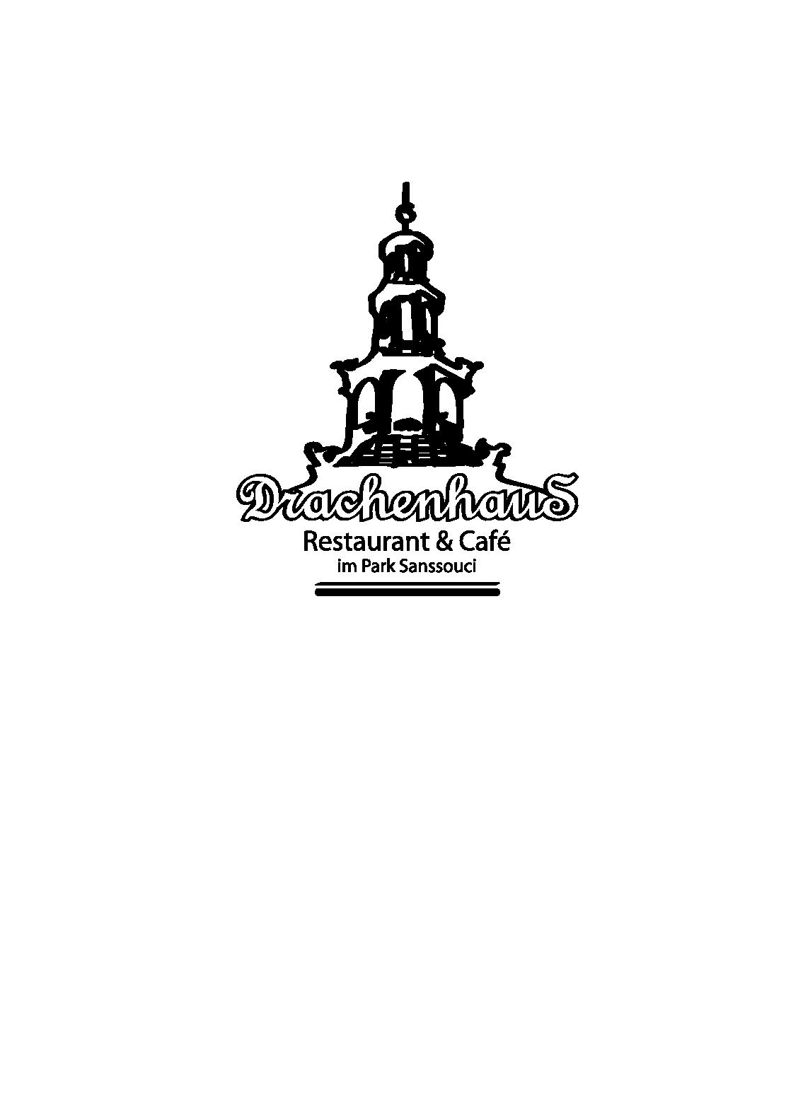 Speisekarte Restaurant & Cafe Drachenhaus in Potsdam, Seite 1