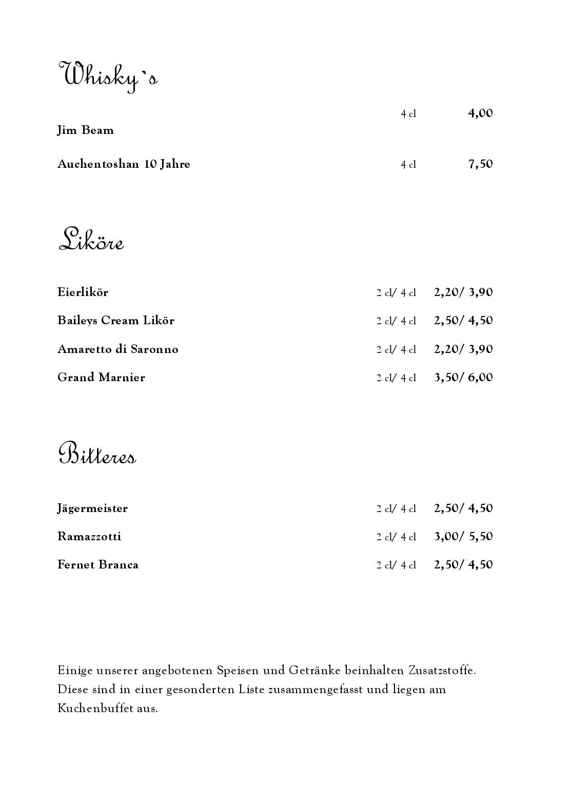 Speisekarte Restaurant & Cafe Drachenhaus in Potsdam, Seite 15