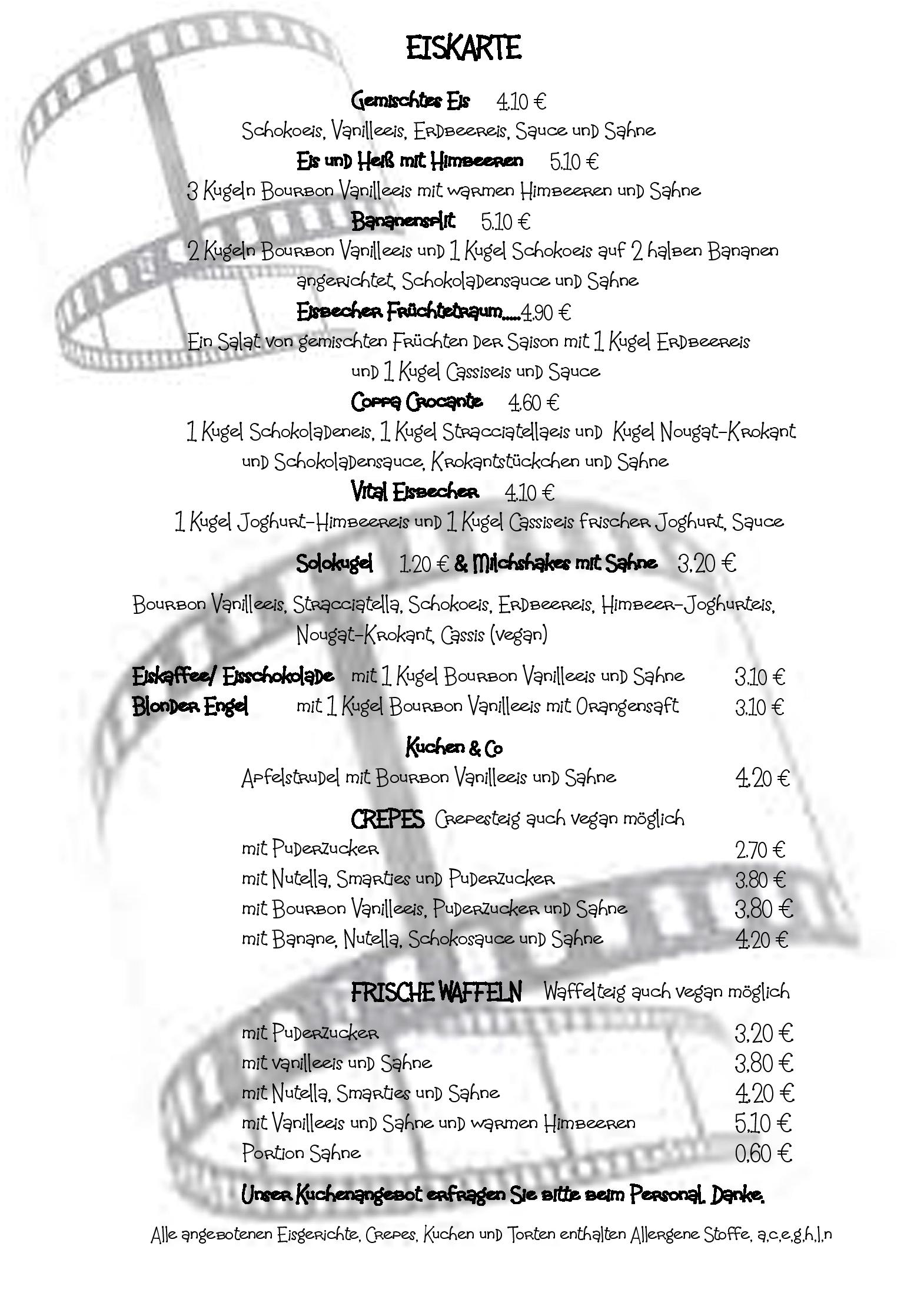 Speisekarte Zoom Café & Fotostudio in Chemnitz, Seite 5