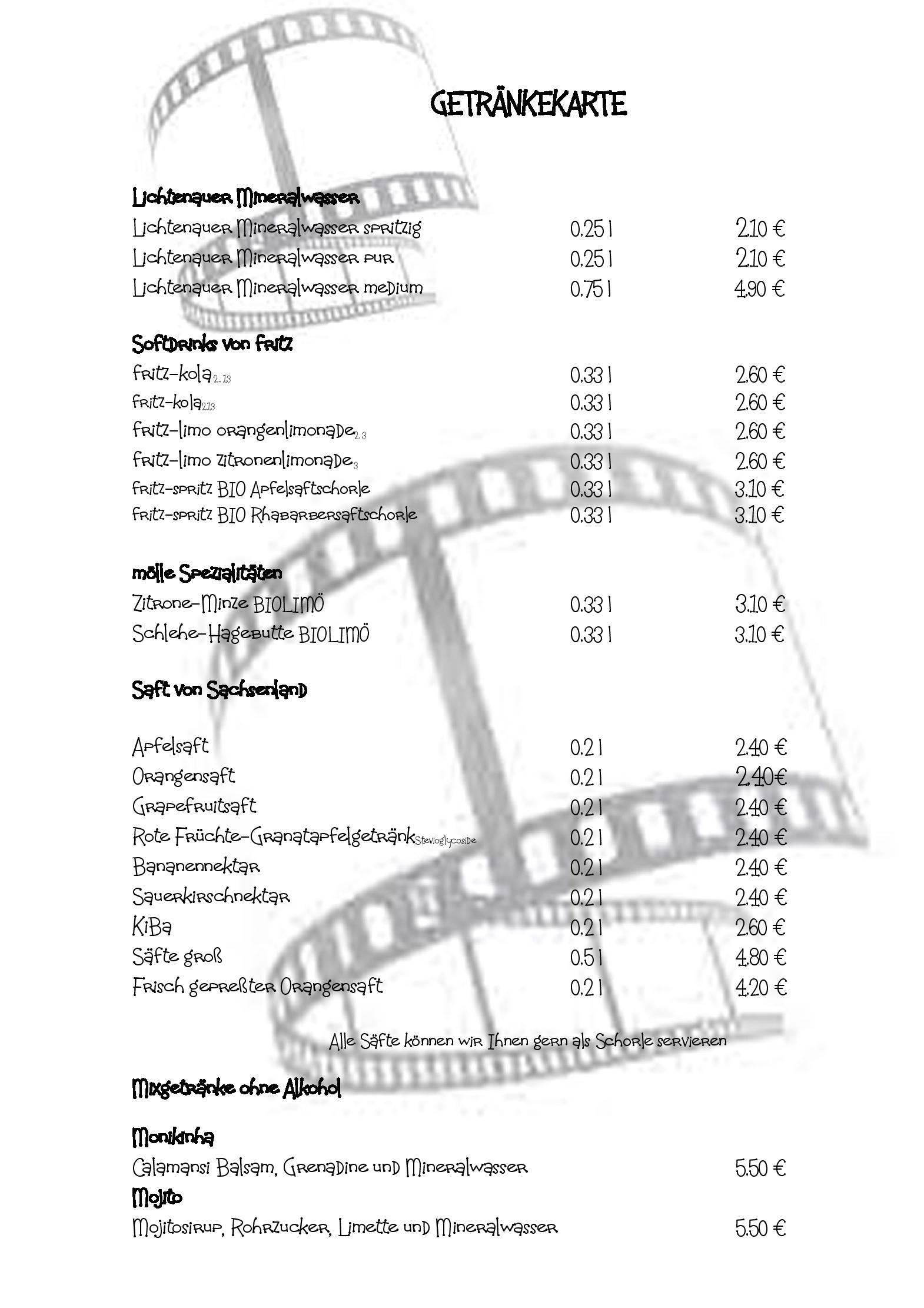 Speisekarte Zoom Café & Fotostudio in Chemnitz, Seite 7