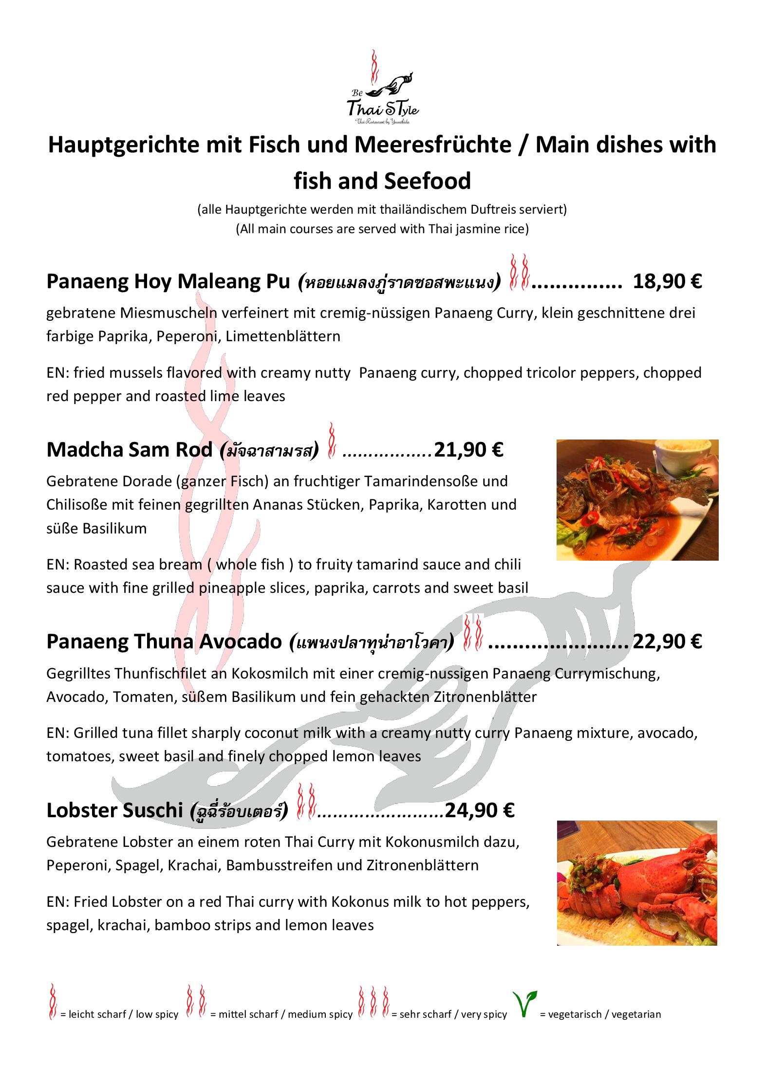 Speisekarte Be Thai Style - Thai Restaurant in München, Seite 43