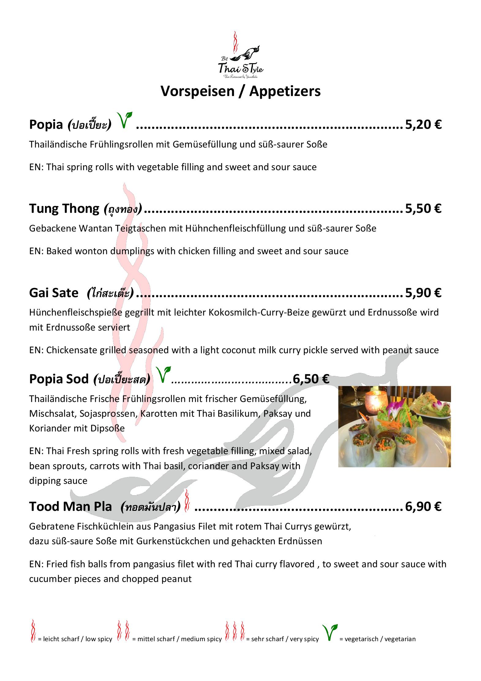 Speisekarte Be Thai Style - Thai Restaurant in München, Seite 33