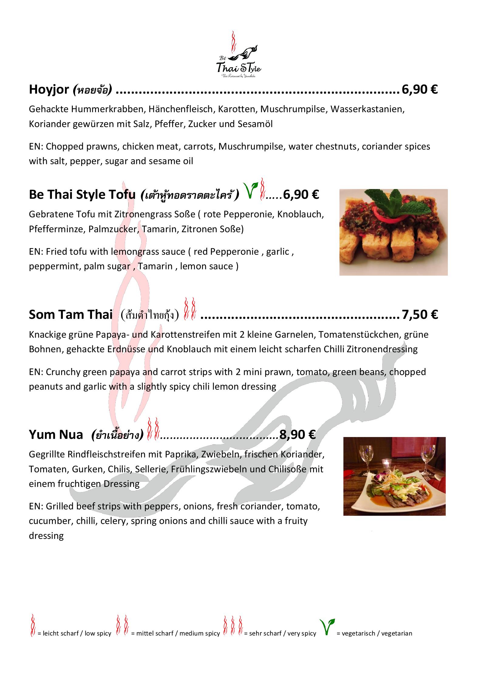Speisekarte Be Thai Style - Thai Restaurant in München, Seite 34