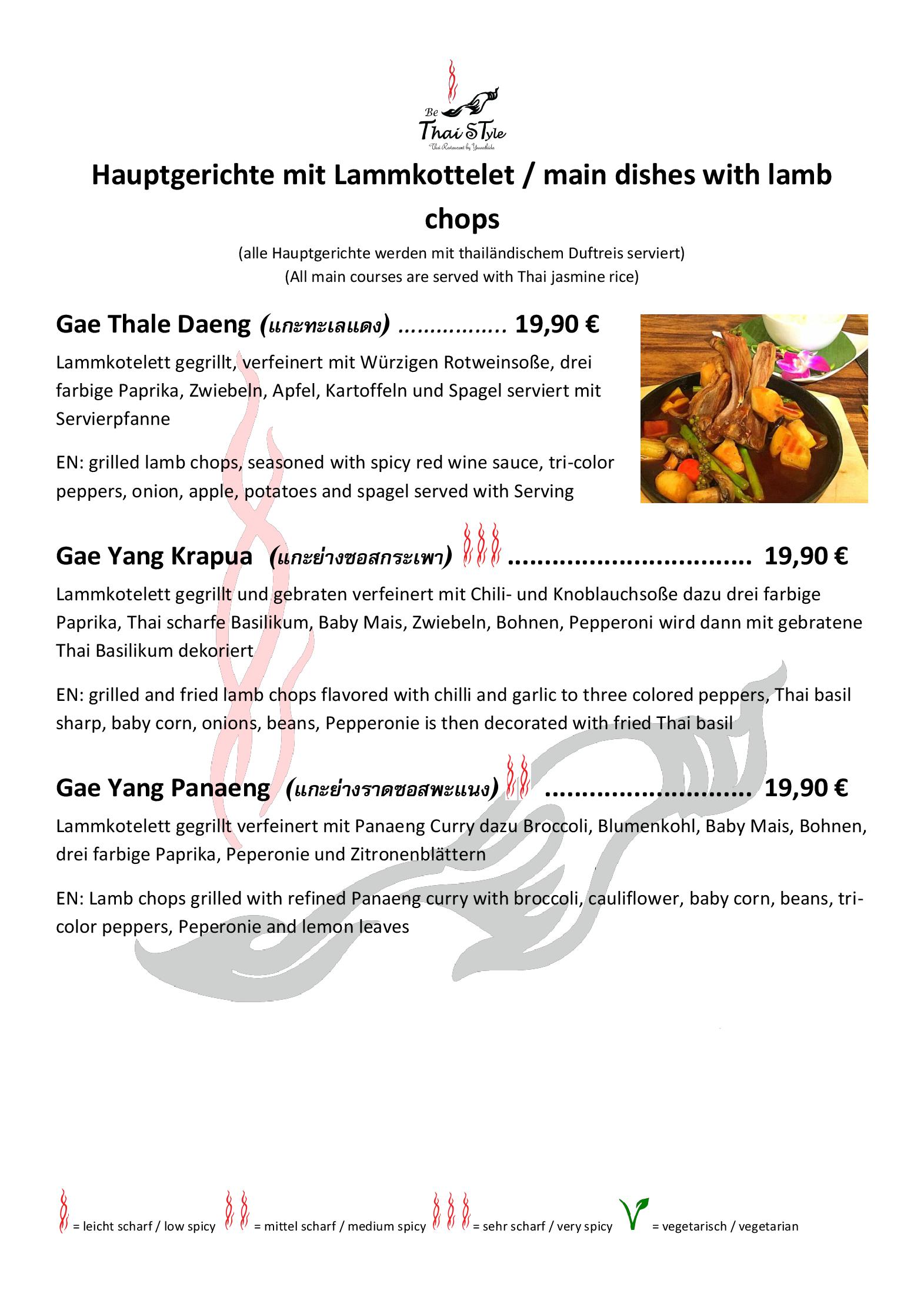 Speisekarte Be Thai Style - Thai Restaurant in München, Seite 39