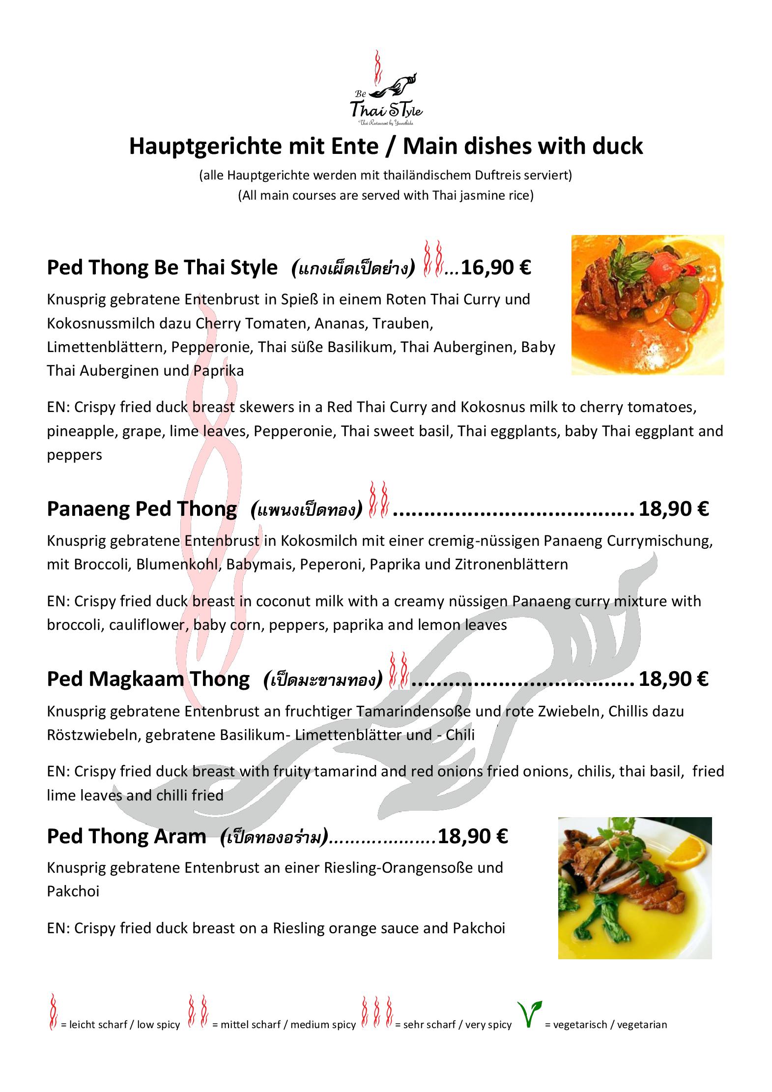 Speisekarte Be Thai Style - Thai Restaurant in München, Seite 40