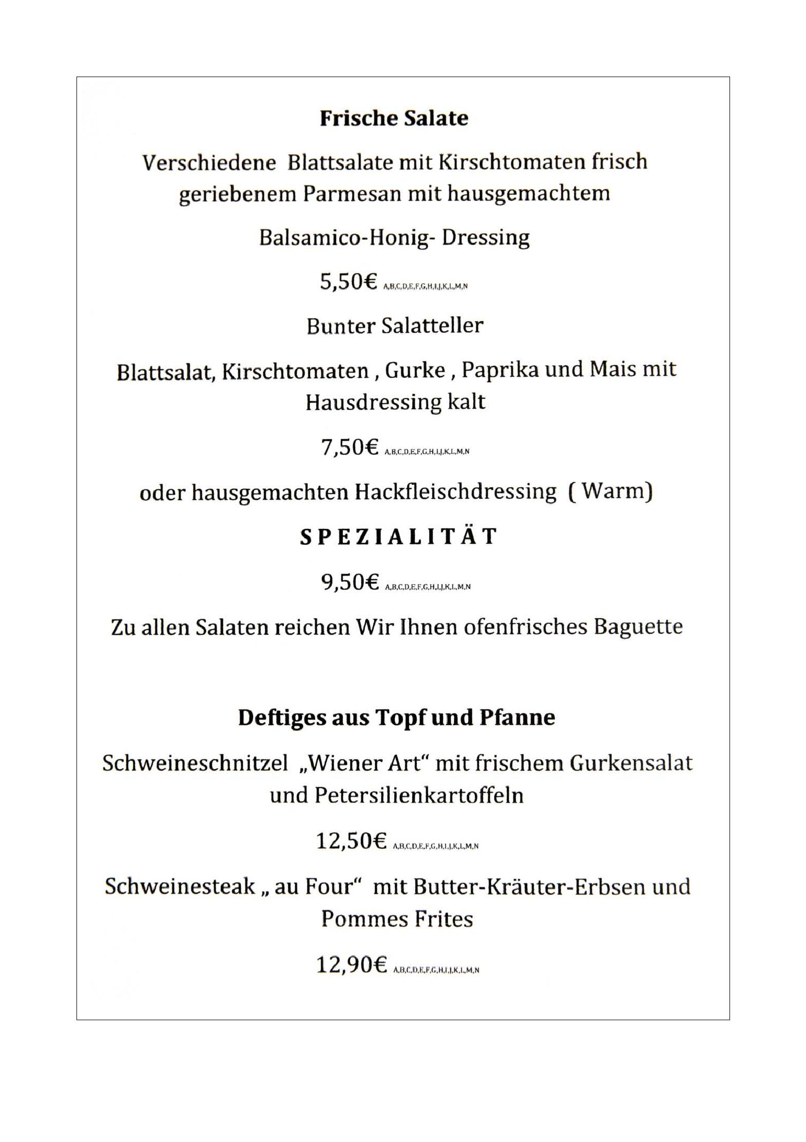 Speisekarte ZUCKELHÄUSER BRASSERIE - Restaurant & Sportsbar in Leipzig, Seite 2
