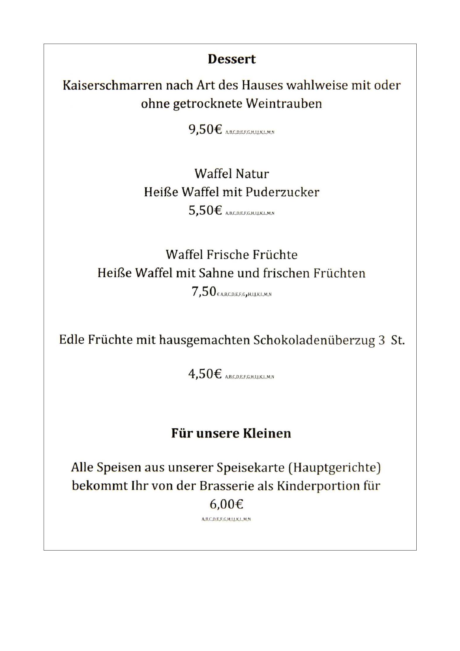 Speisekarte ZUCKELHÄUSER BRASSERIE - Restaurant & Sportsbar in Leipzig, Seite 5