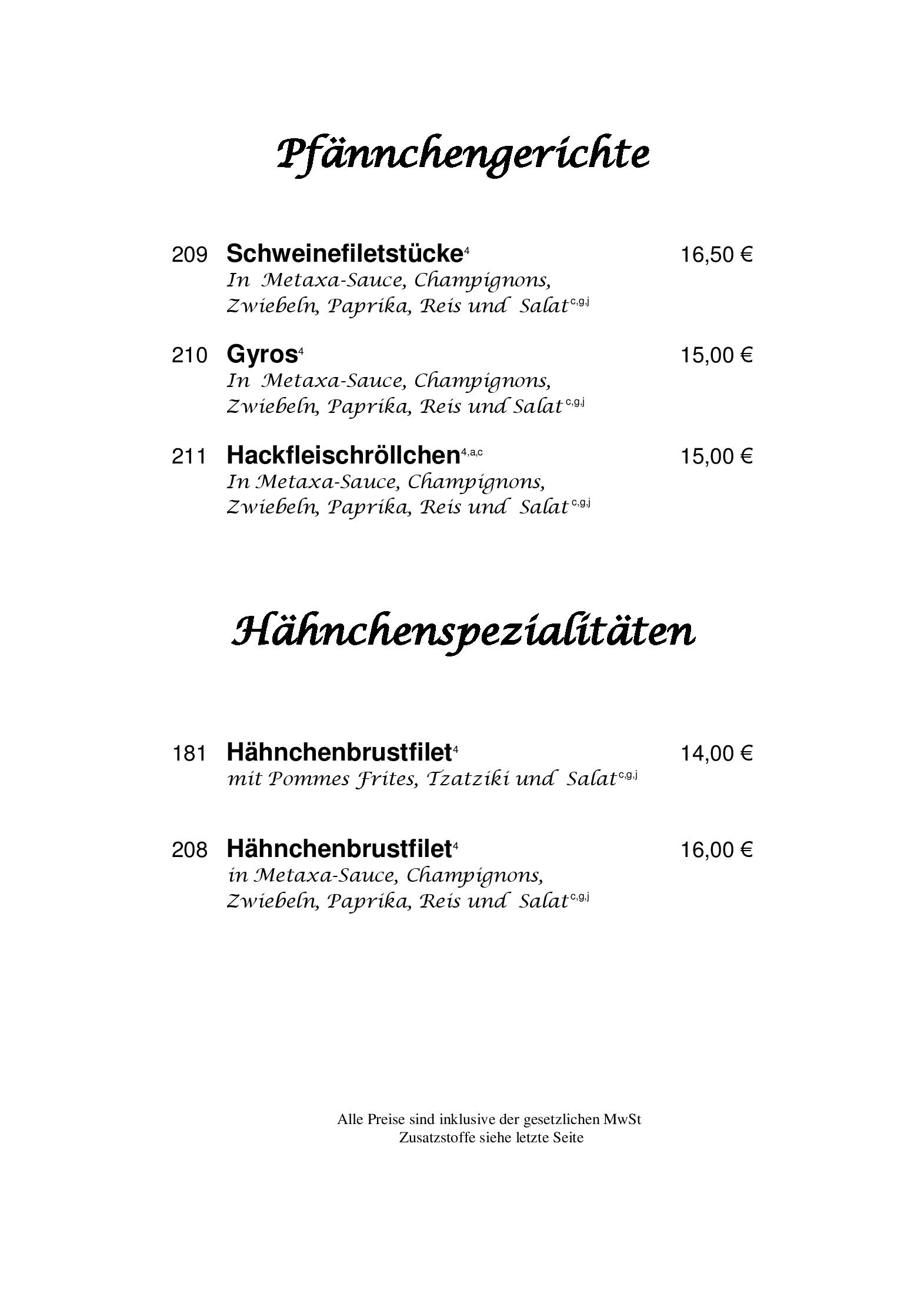 Speisekarte POSEIDON in Groß-Umstadt, Seite 7