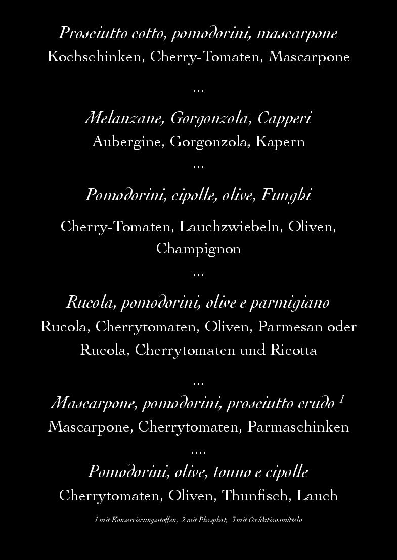 Speisekarte Pomodorino & Saporito in Berlin, Seite 11