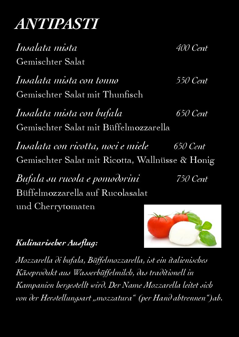 Speisekarte Pomodorino & Saporito in Berlin, Seite 3