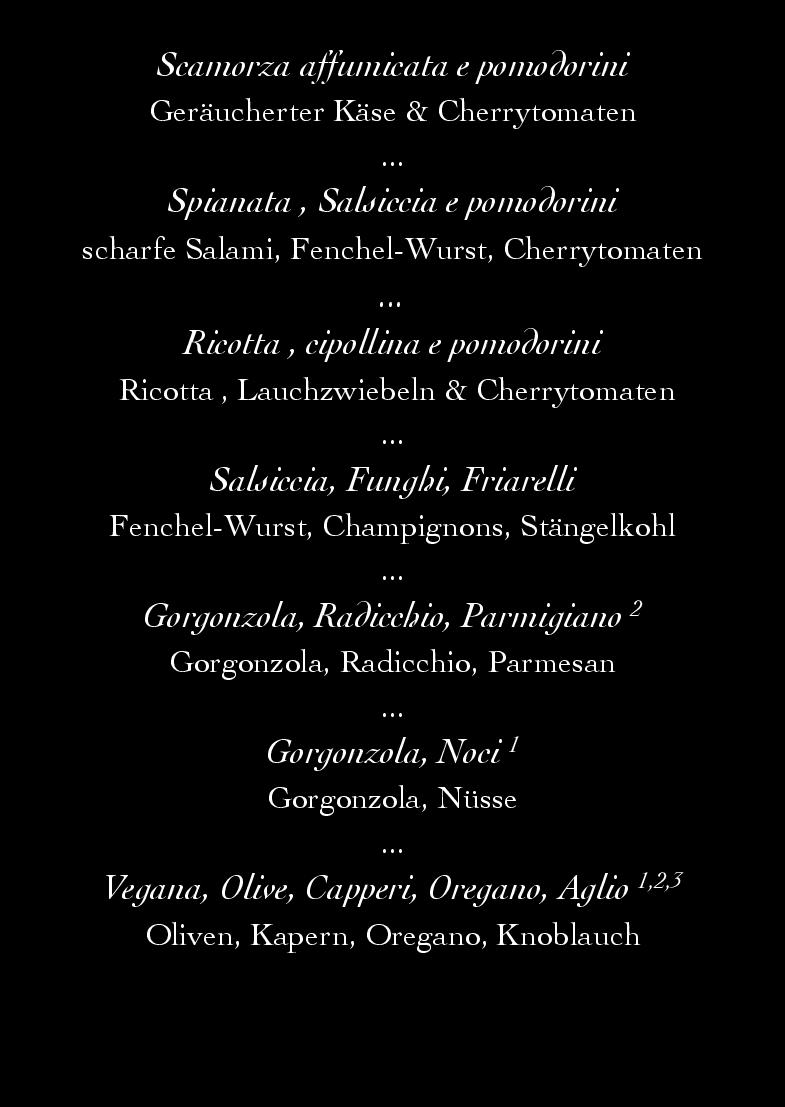 Speisekarte Pomodorino & Saporito in Berlin, Seite 9