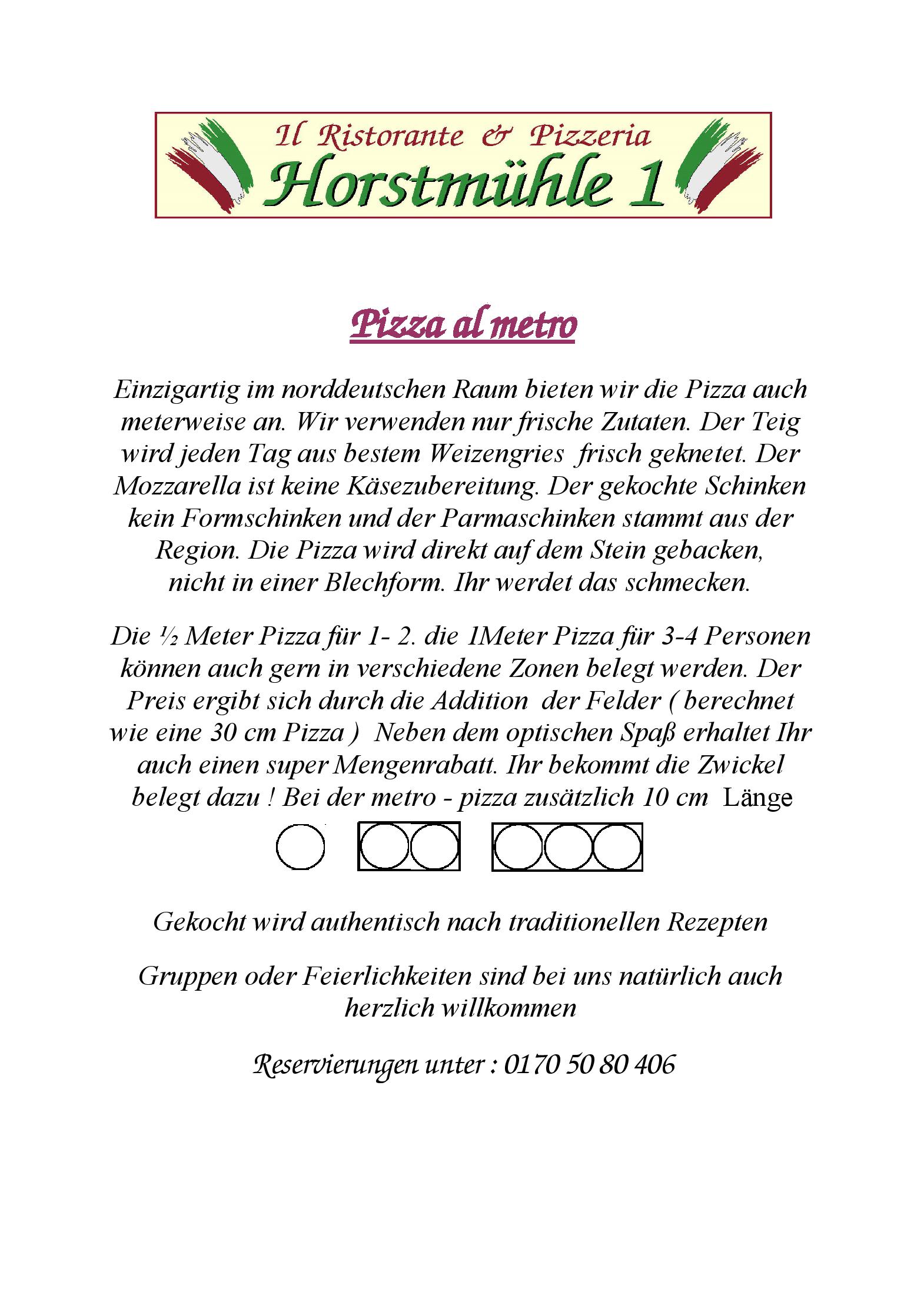 Speisekarte Il Ristorante & Pizzerria Horstmühle 1 in Horst, Seite 2