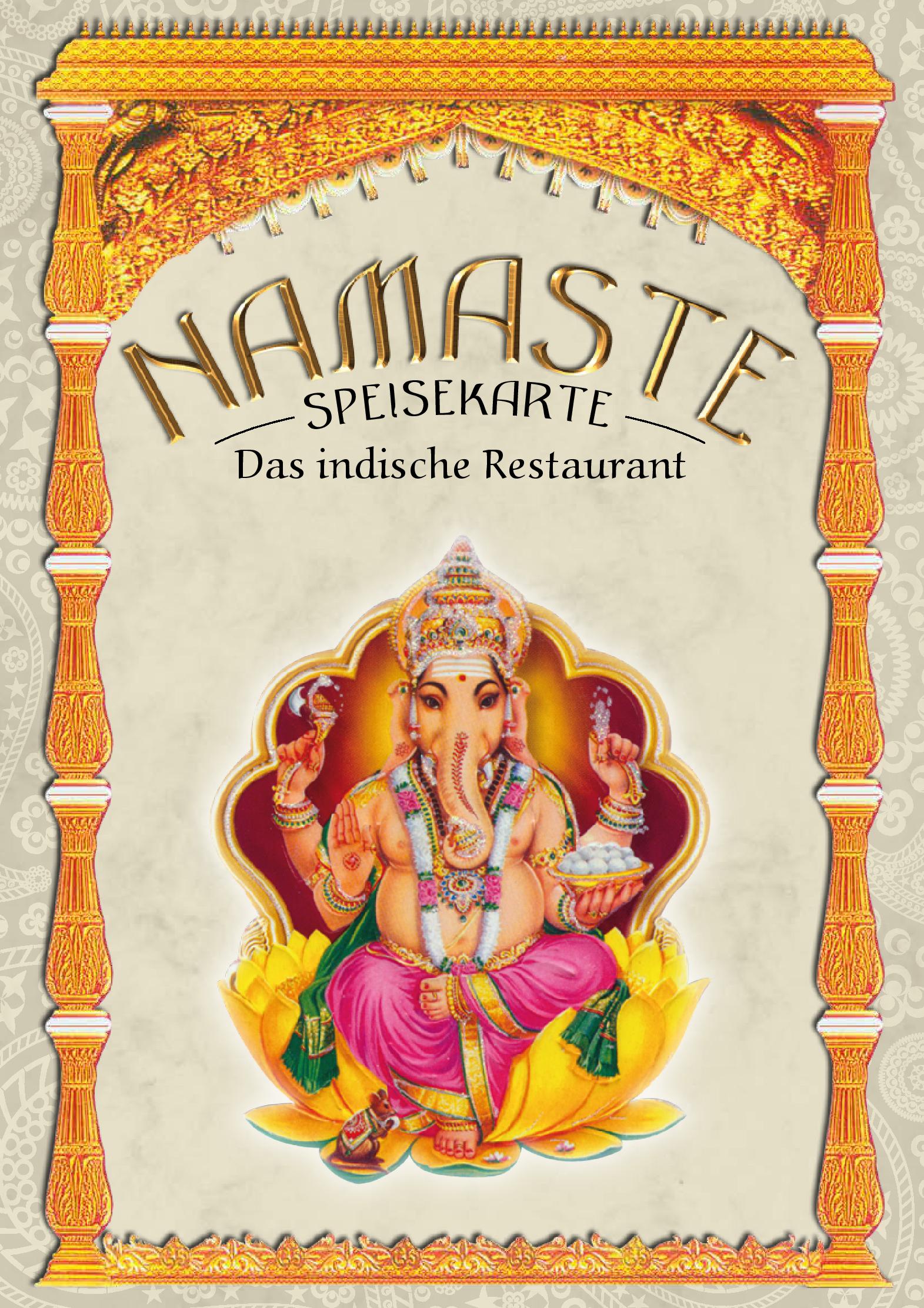 Speisekarte Namaste in Krefeld, Seite 1