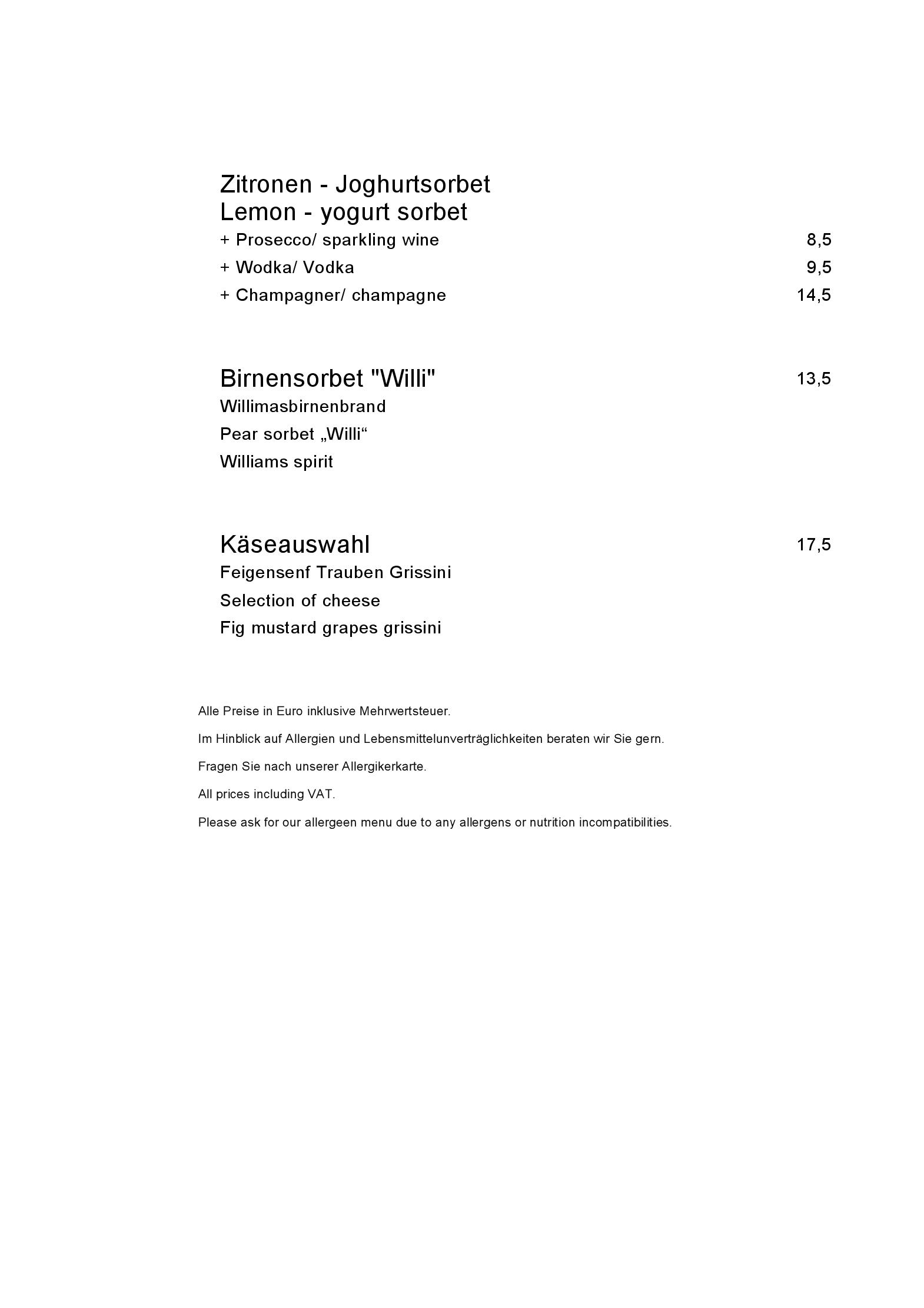 Speisekarte riva in Düsseldorf, Seite 20