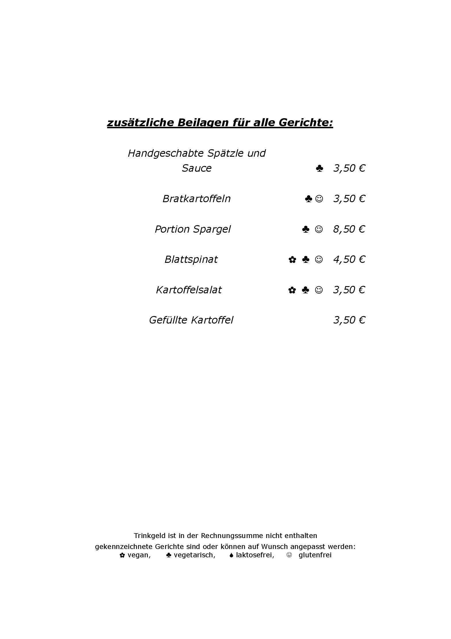 Speisekarte Weinstube Am Stadtgraben in Stuttgart, Seite 6
