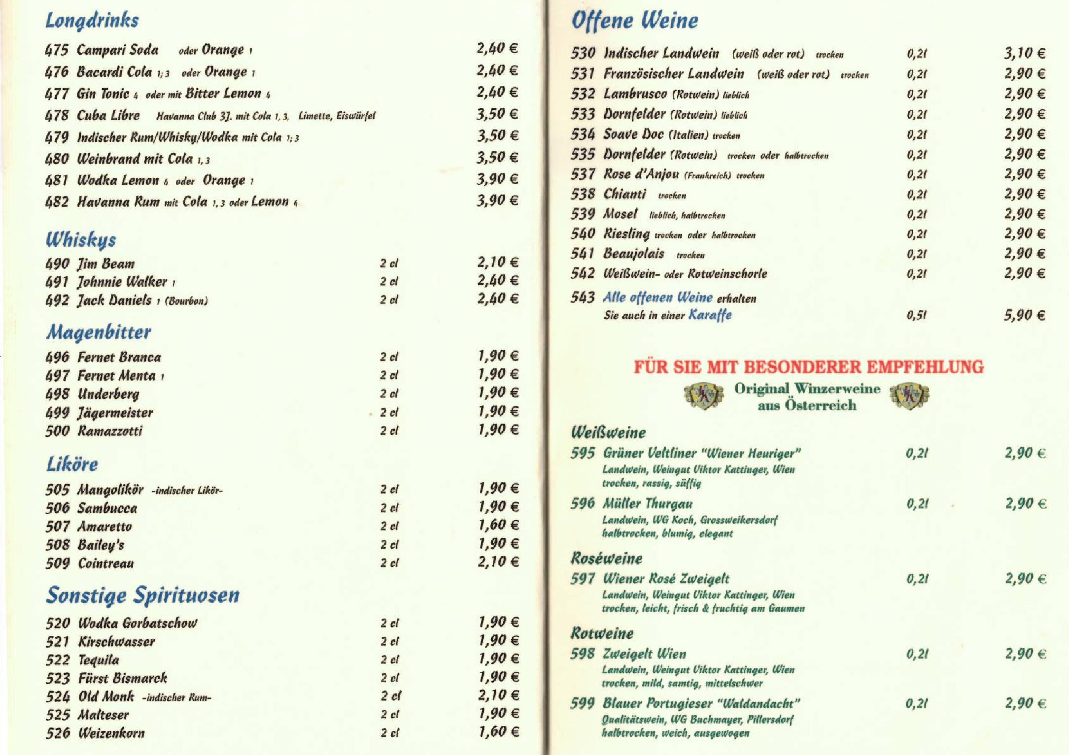 Speisekarte Goa II in Berlin, Seite 10