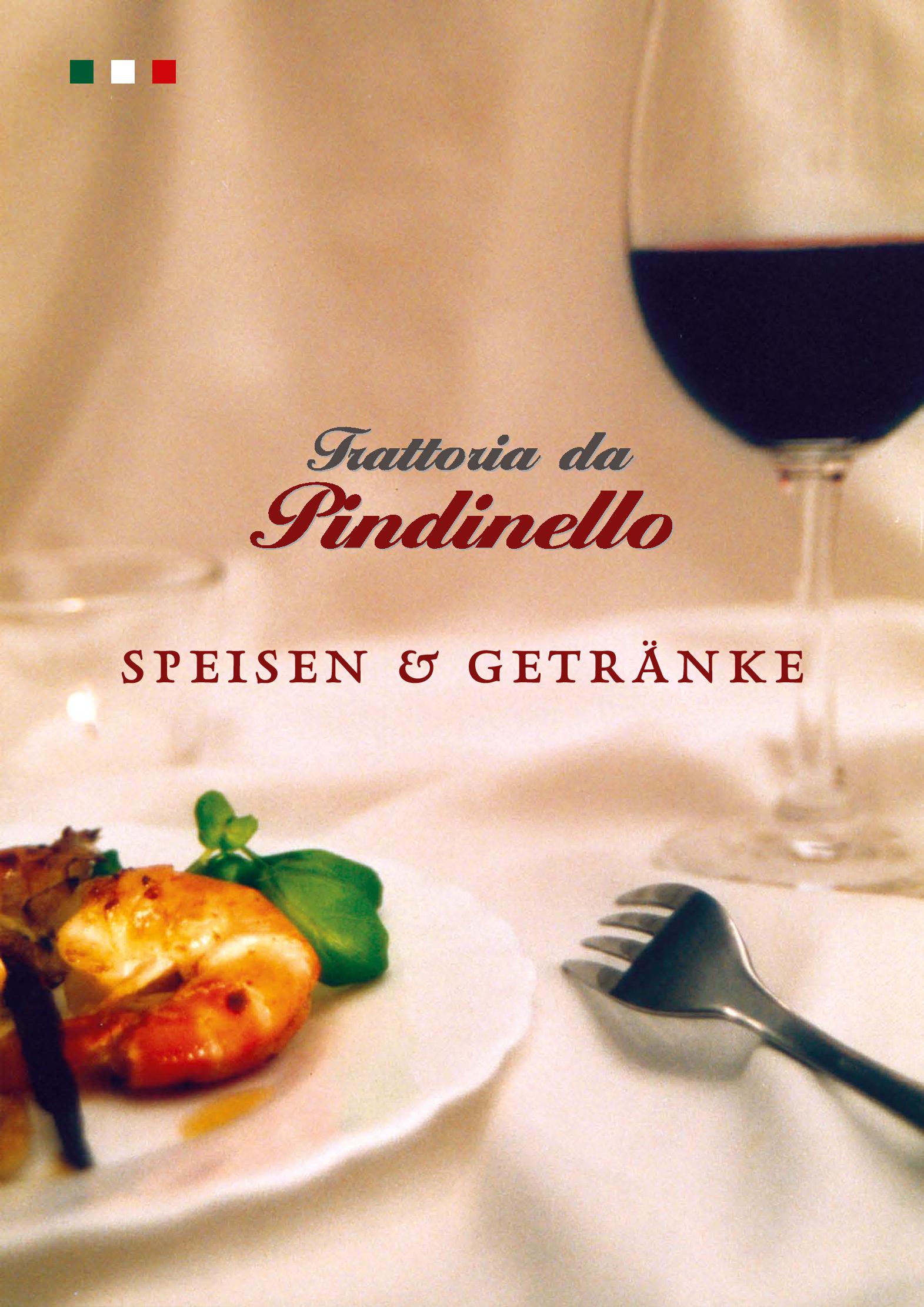 Speisekarte Trattoria da Pindinello in Hamburg, Seite 1