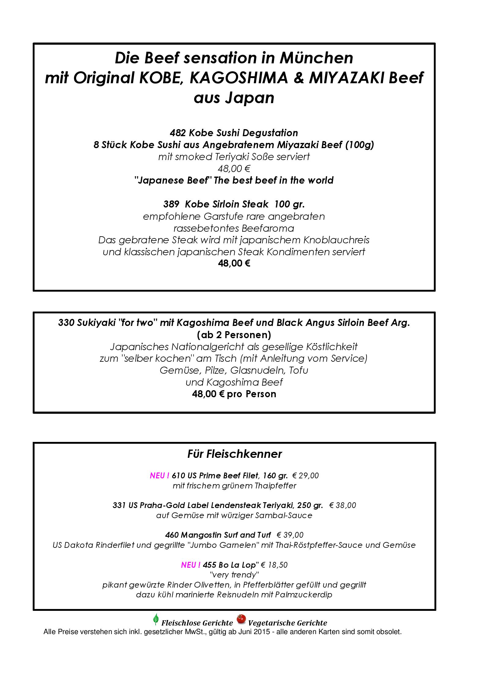 Speisekarte Mangostin in München, Seite 6
