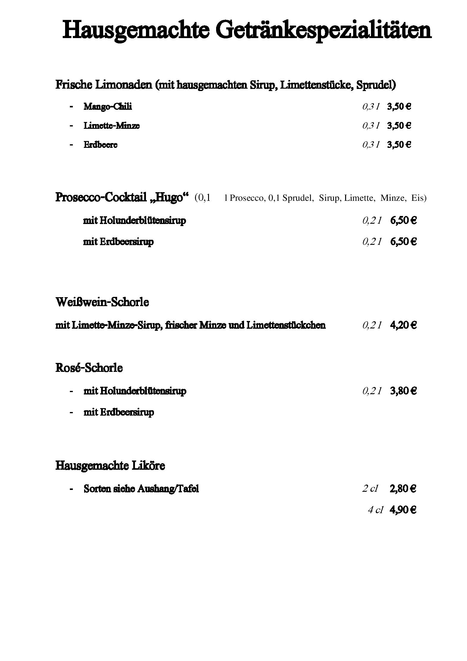 Speisekarte Vaust Braugaststätte Berlin in Berlin, Seite 6