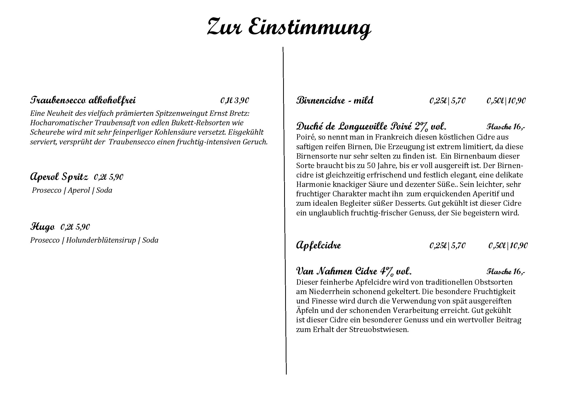 Speisekarte Havanna - Panorama Café und Restaurant in Norden, Seite 1