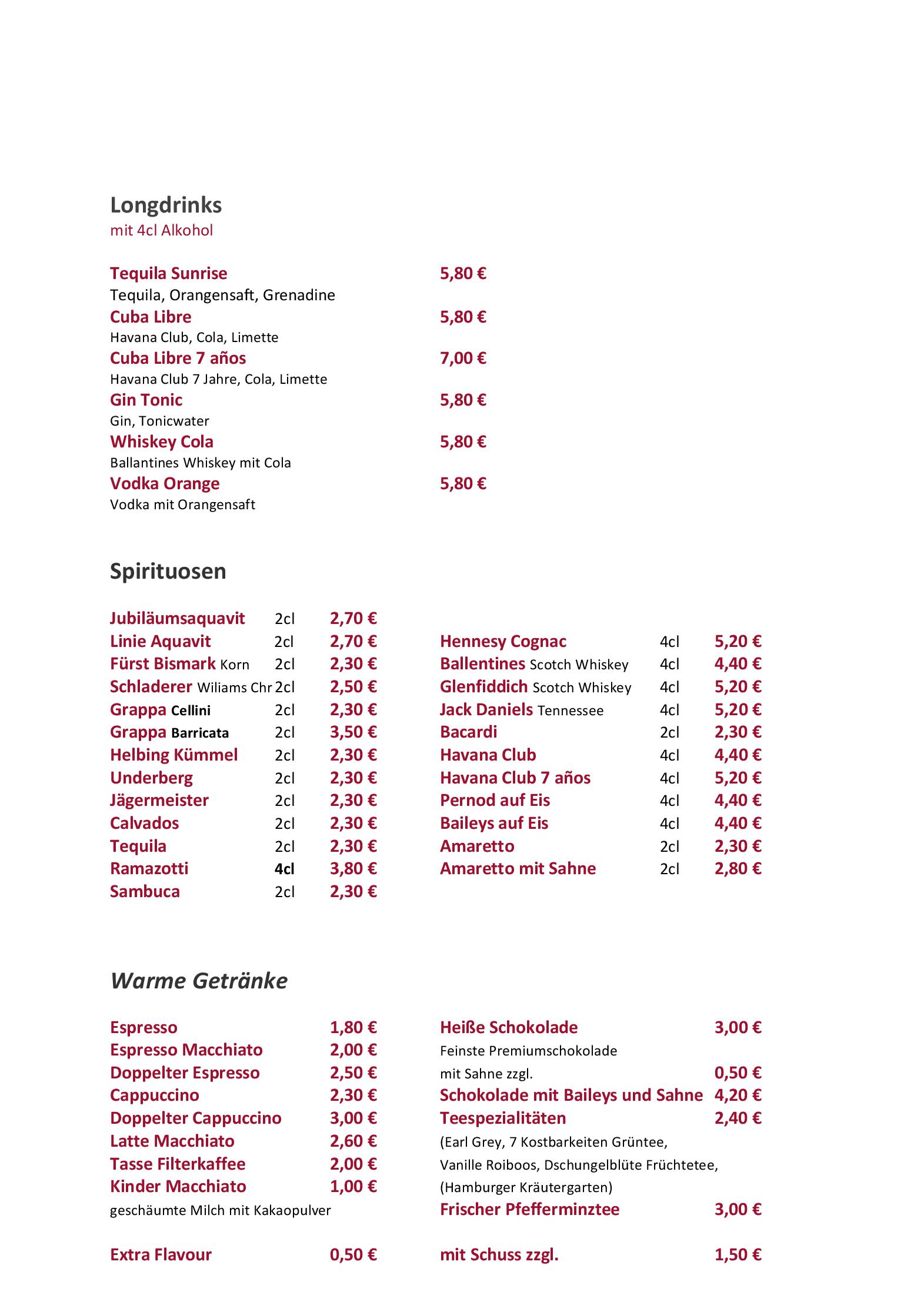 Speisekarte Steakhouse Nr. 1 in Kiel, Seite 12