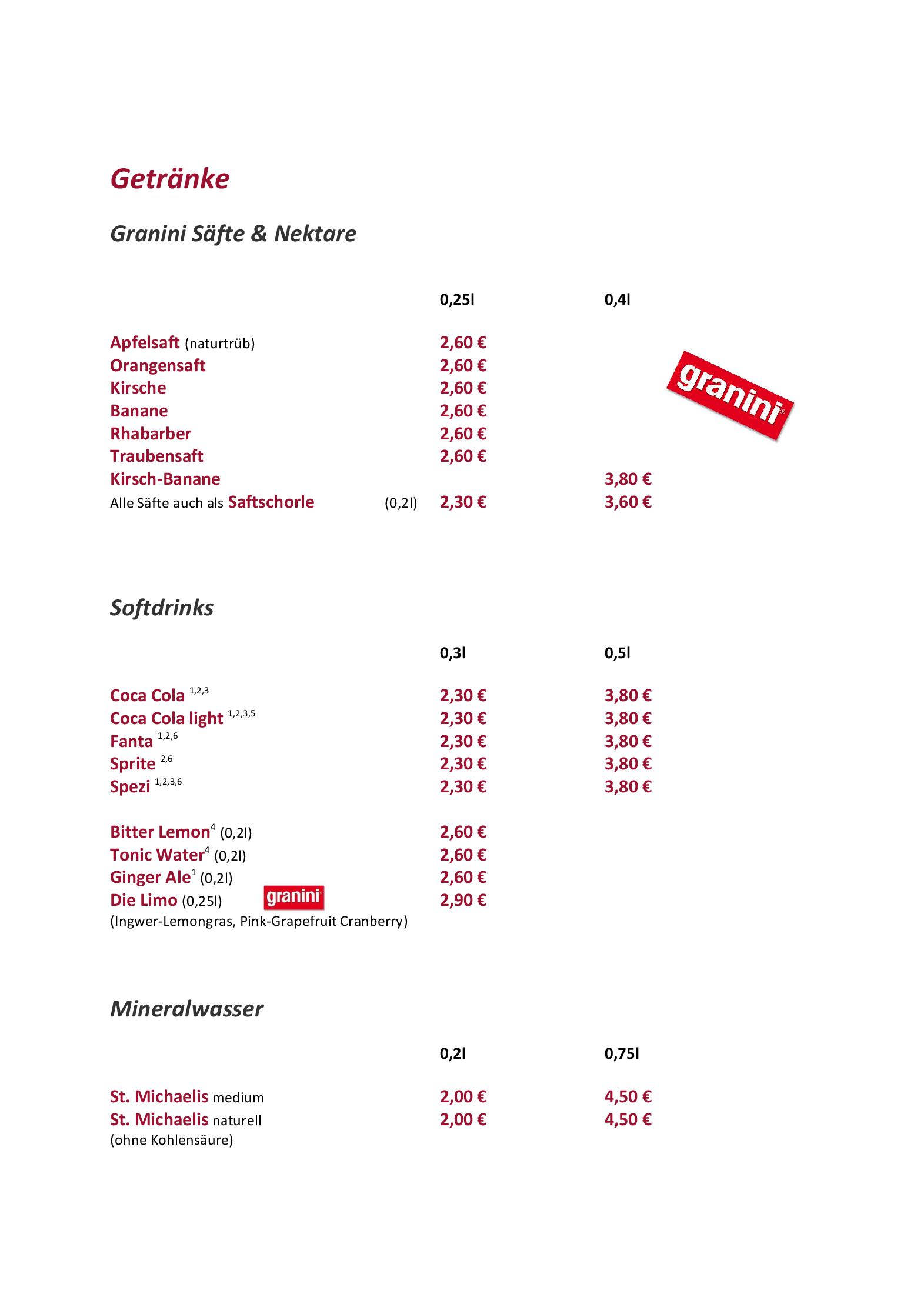 Speisekarte Steakhouse Nr. 1 in Kiel, Seite 8