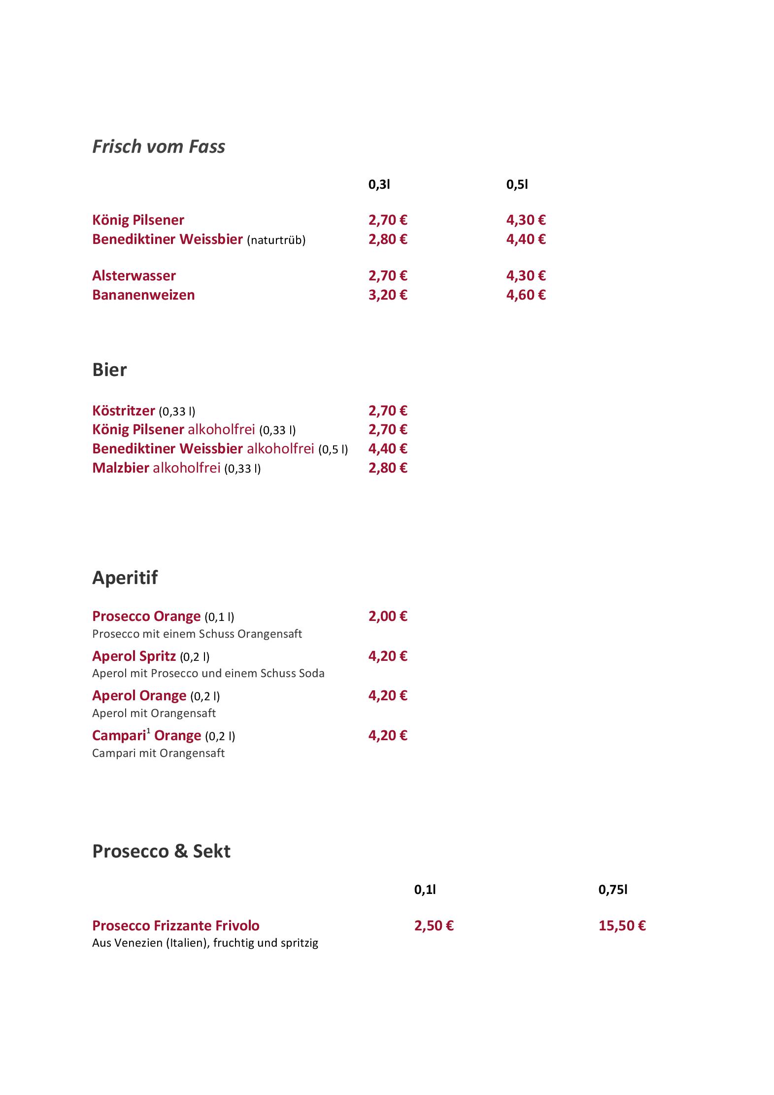 Speisekarte Steakhouse Nr. 1 in Kiel, Seite 9
