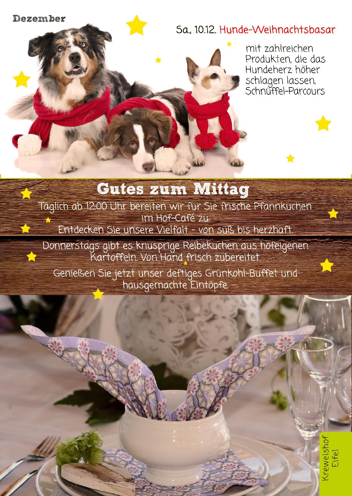 Speisekarte Krewelshof Eifel in Mechernich-Obergartzem, Seite 5