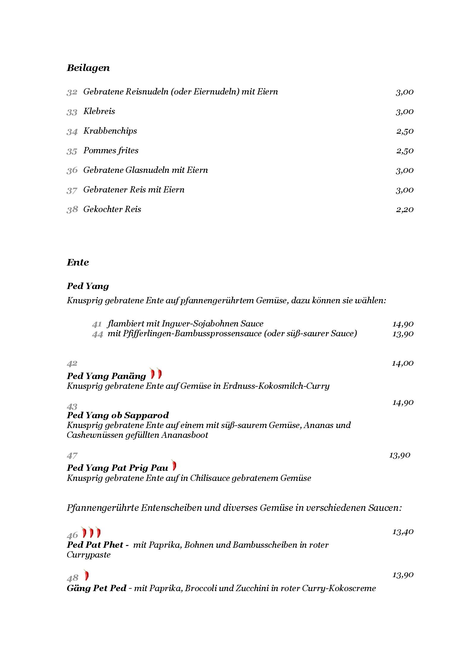 Speisekarte THAI-RESTAURANT HUA HIN in Bayreuth, Seite 5