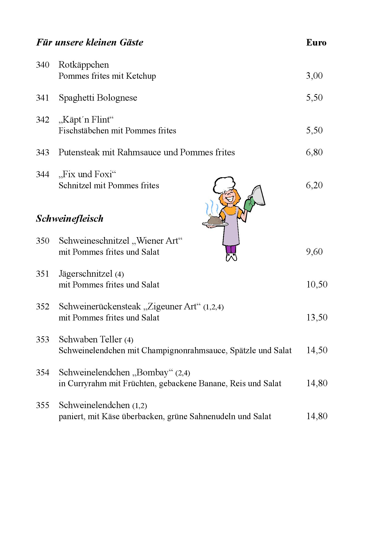 Speisekarte Restaurant Ziegelbusch in Darmstadt, Seite 4
