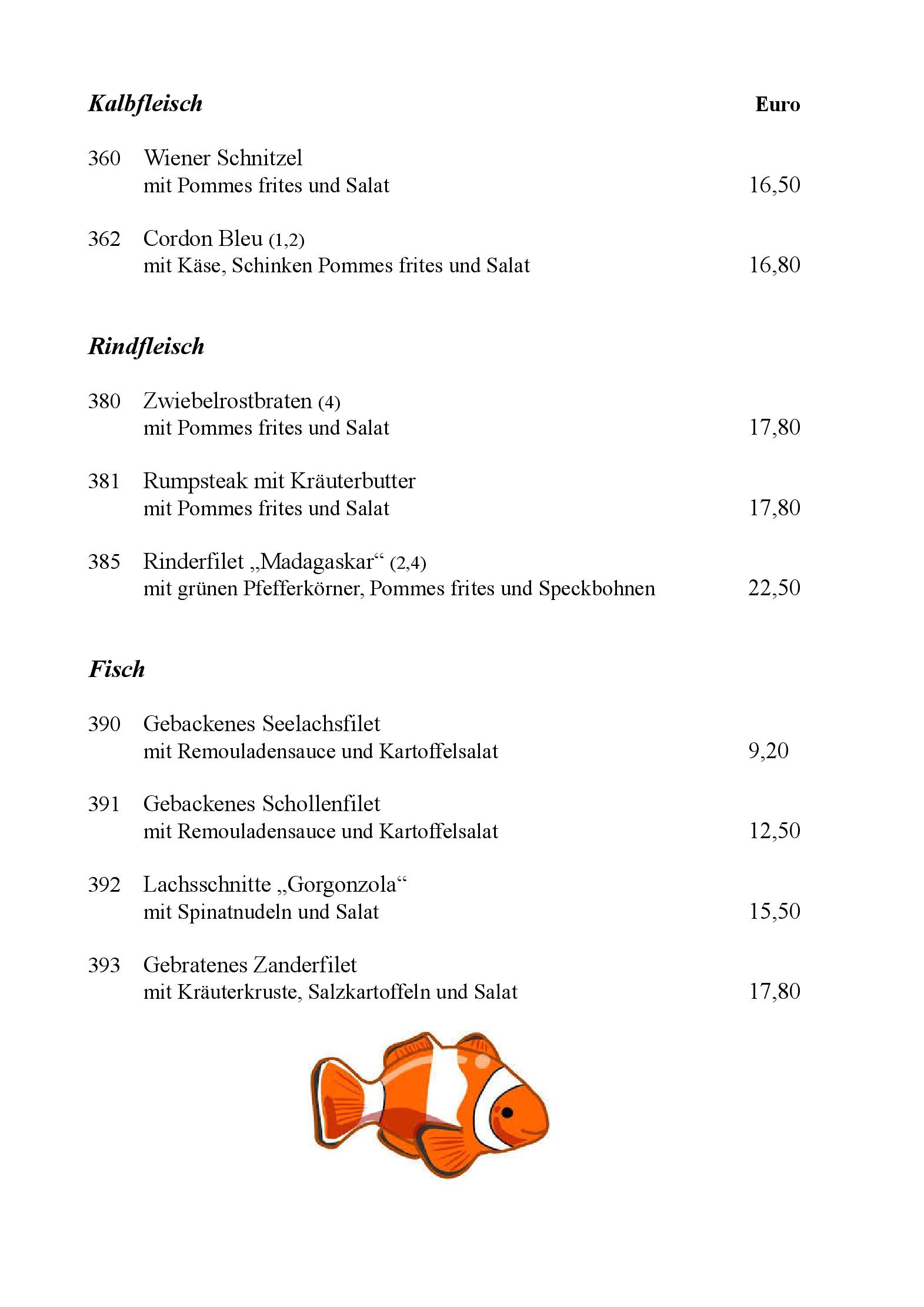 Speisekarte Restaurant Ziegelbusch in Darmstadt, Seite 5