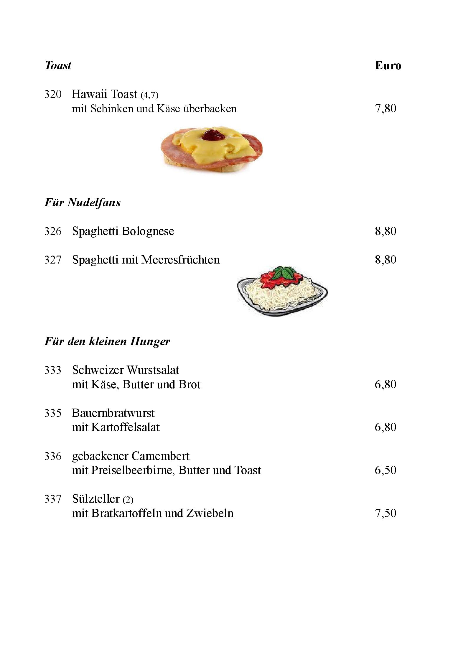 Speisekarte Restaurant Ziegelbusch in Darmstadt, Seite 7