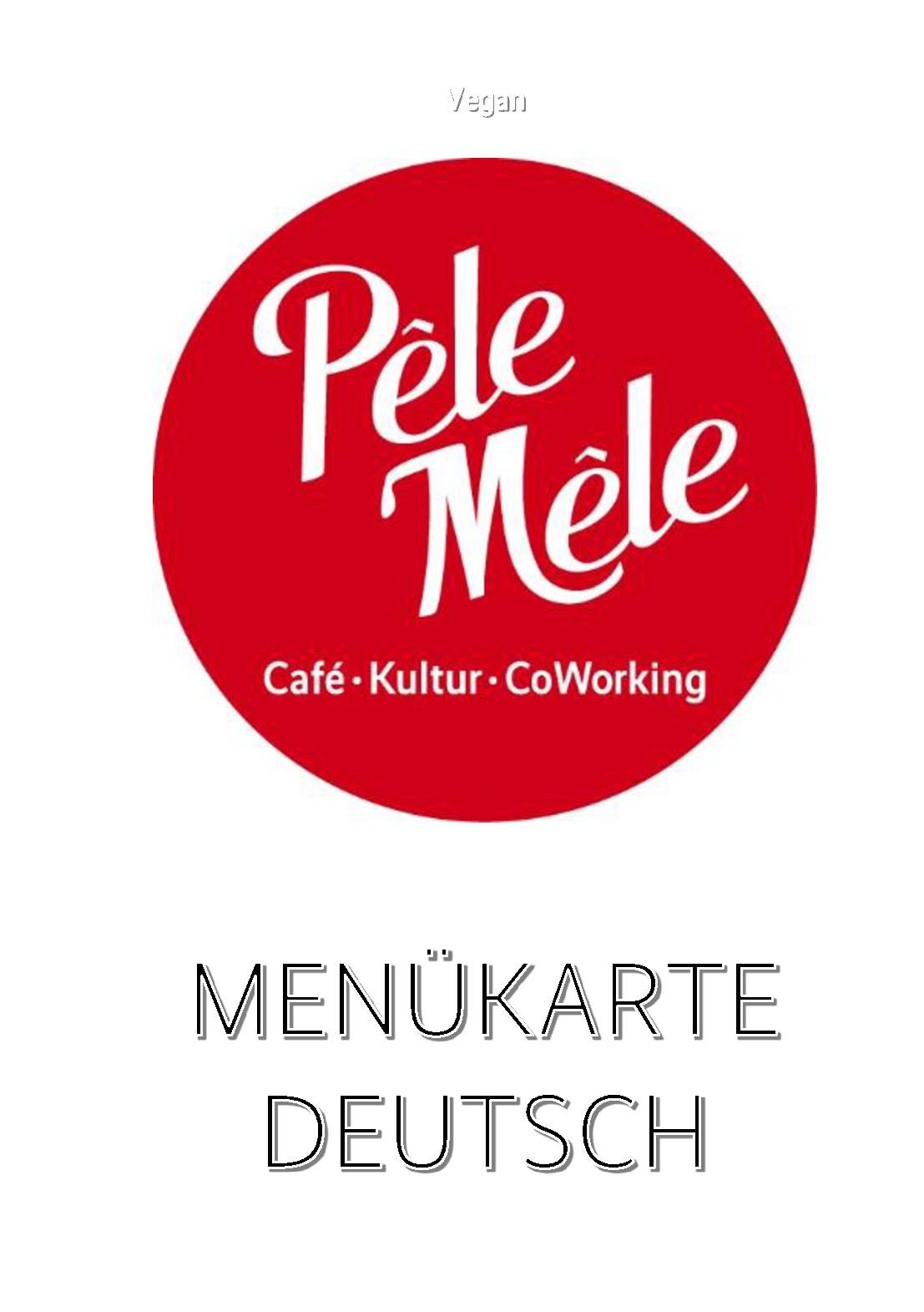 Speisekarte Pêle-Mêle in  Berlin, Seite 1