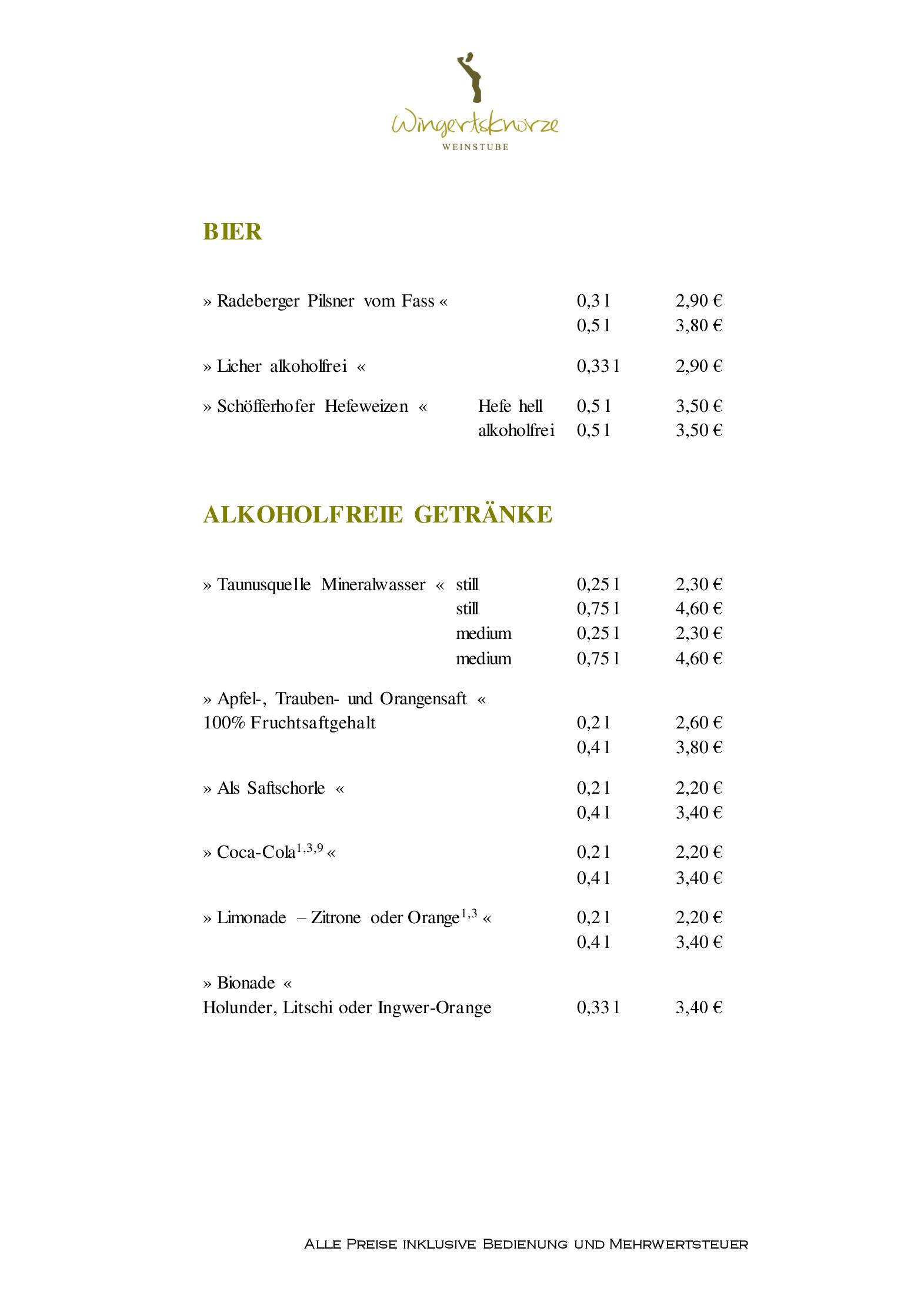 Speisekarte Weinstube Wingertsknorze in Oestrich-Winkel, Seite 7