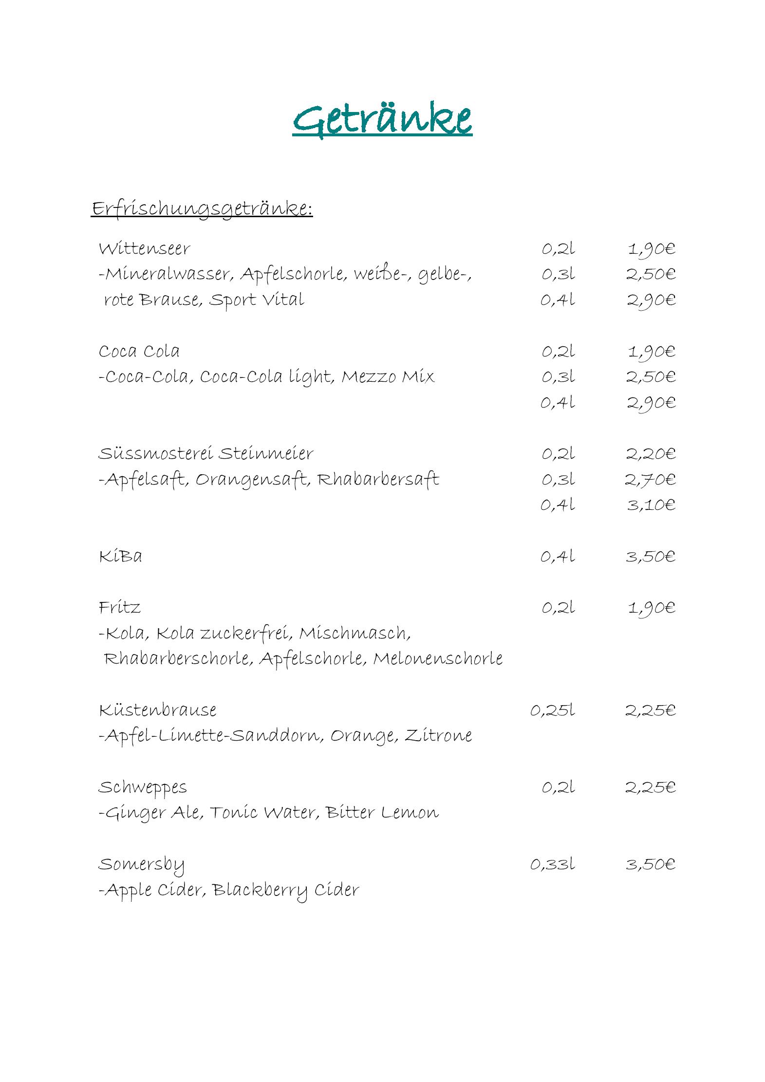 Speisekarte Bootsmann Lokal in Breiholz, Seite 8