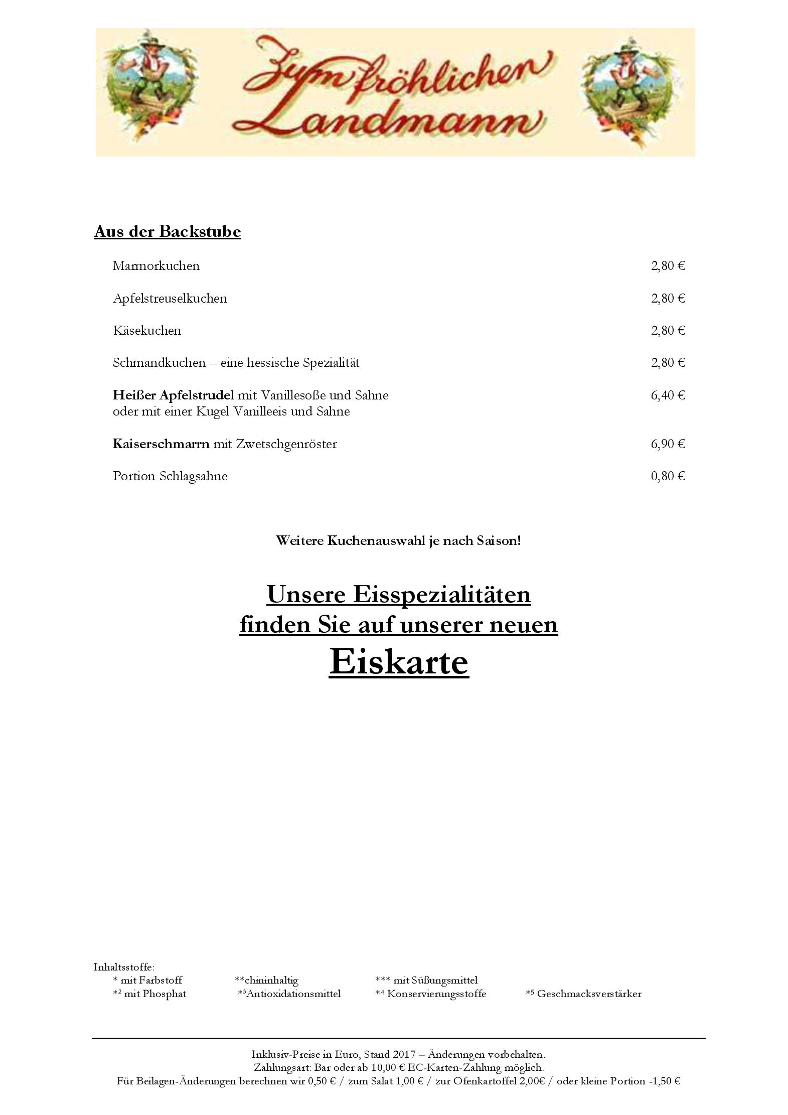 Speisekarte Zum fröhlichen Landmann in Kelkheim (Taunus), Seite 4