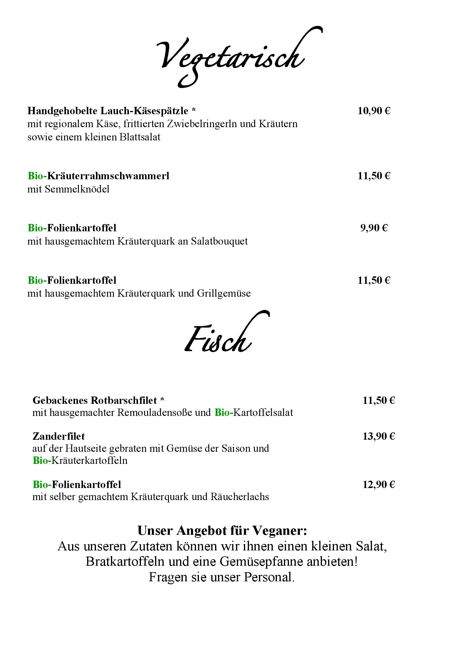 Speisekarte Zur Geyerwally in München, Seite 6