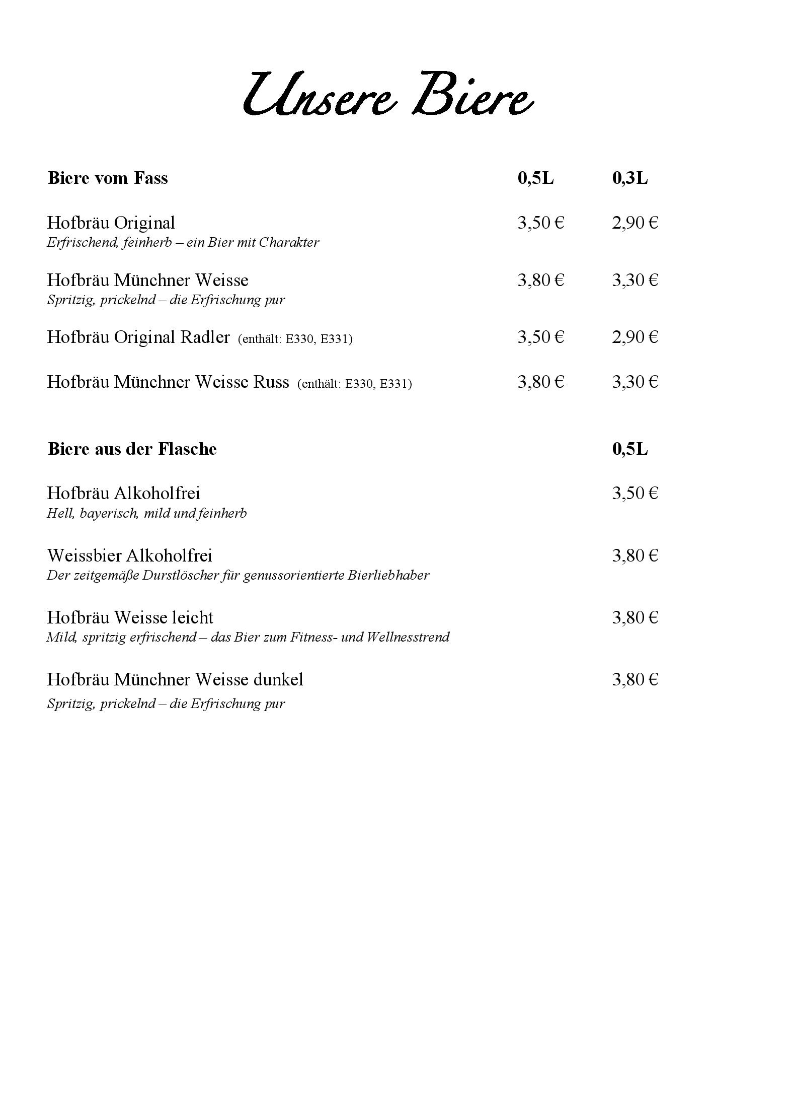 Speisekarte Zur Geyerwally in München, Seite 9
