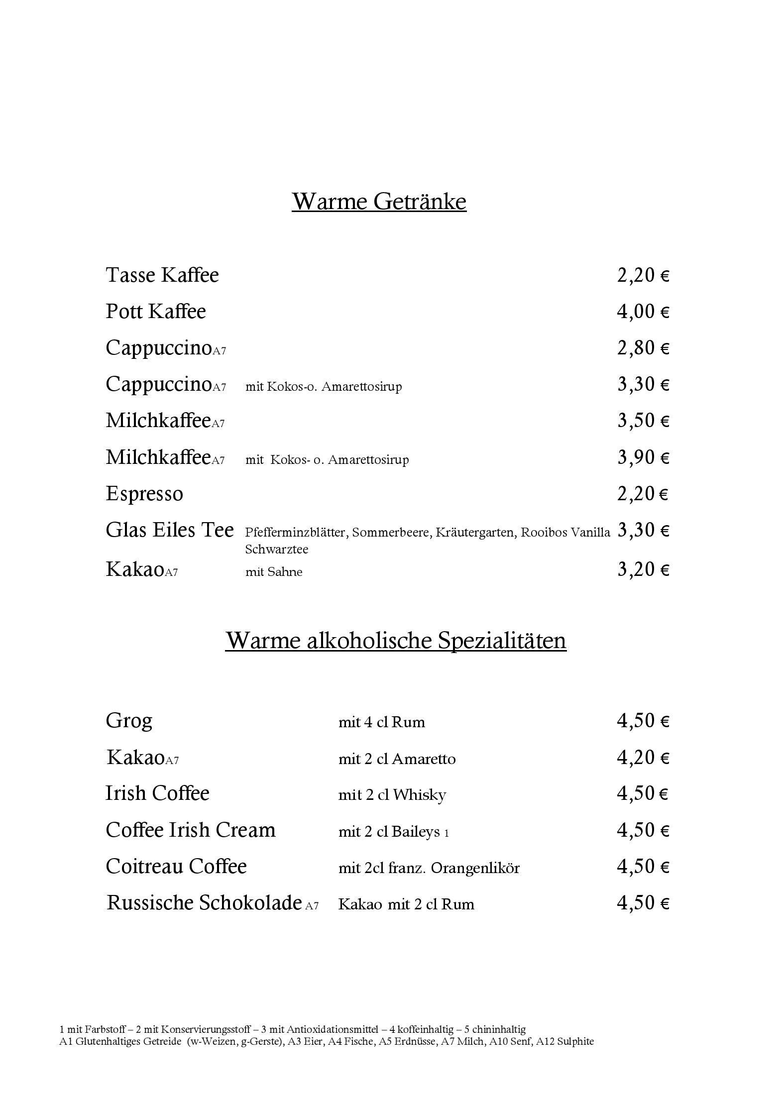 Speisekarte 'Hegel' Bar/Restaurant in Magdeburg, Seite 4