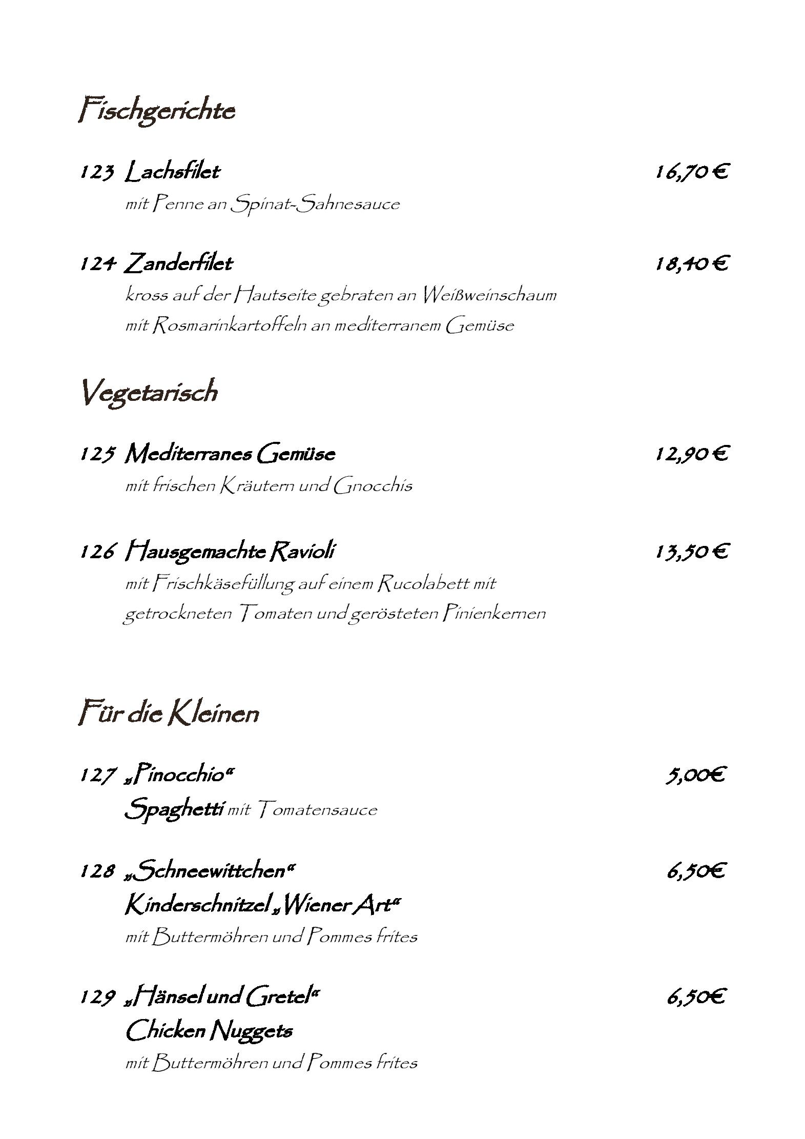 Speisekarte Overbeckshof in Bottrop, Seite 4