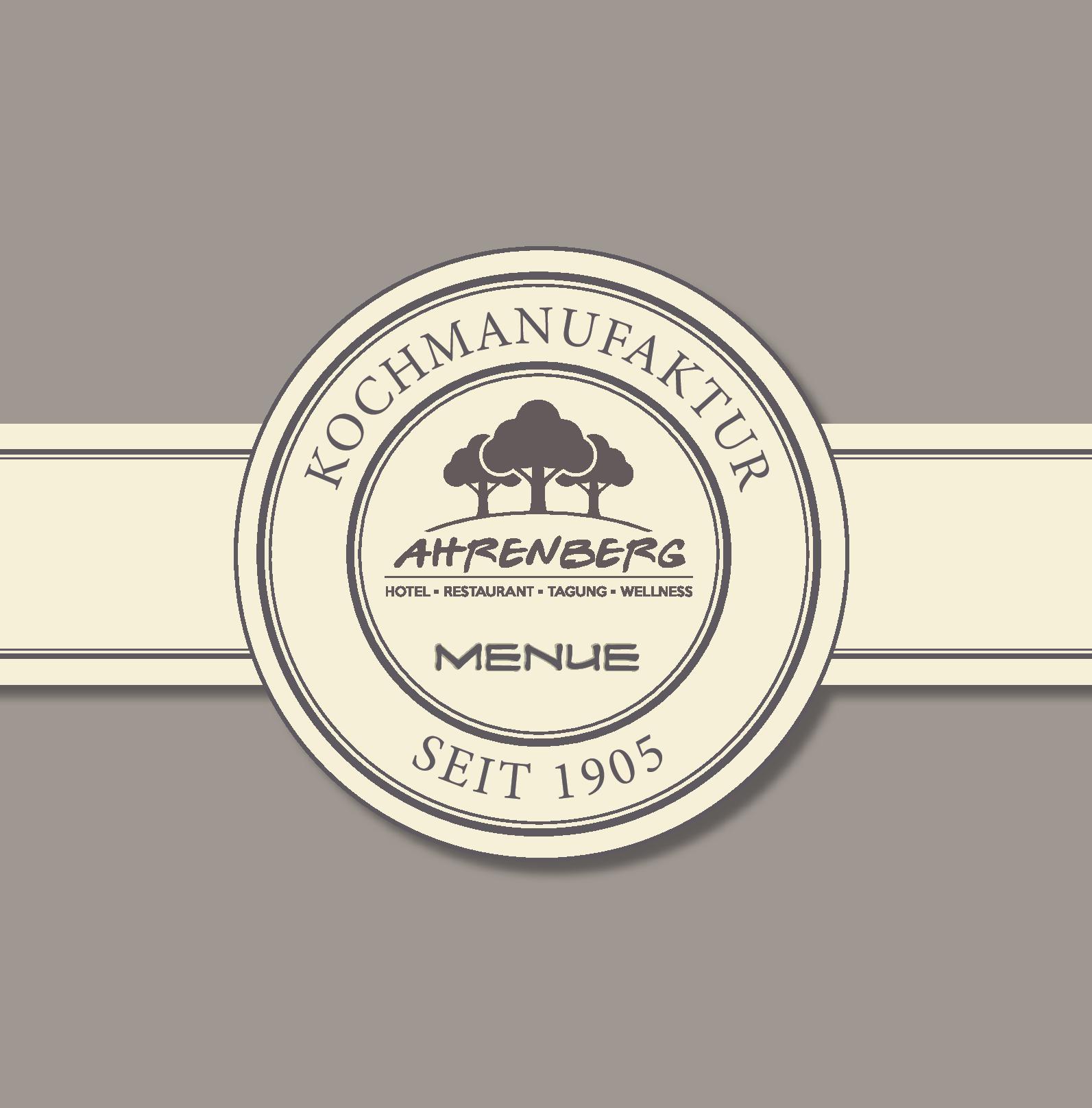 Speisekarte Romantik Hotel Ahrenberg in Bad Sooden-Allendorf, Seite 1