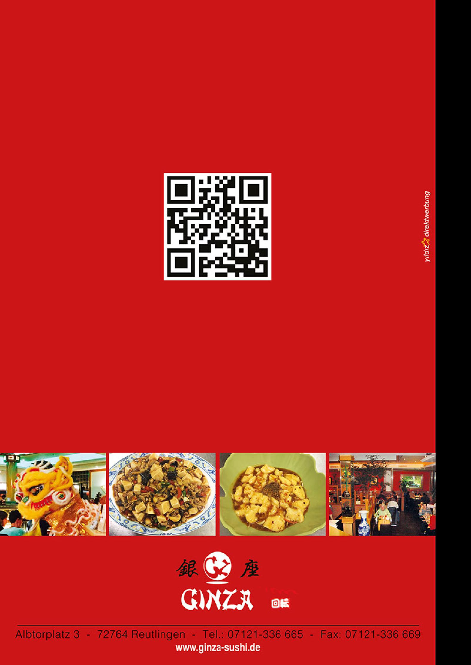 Speisekarte Japan & China Restaurant GINZA in Reutlingen, Seite 24