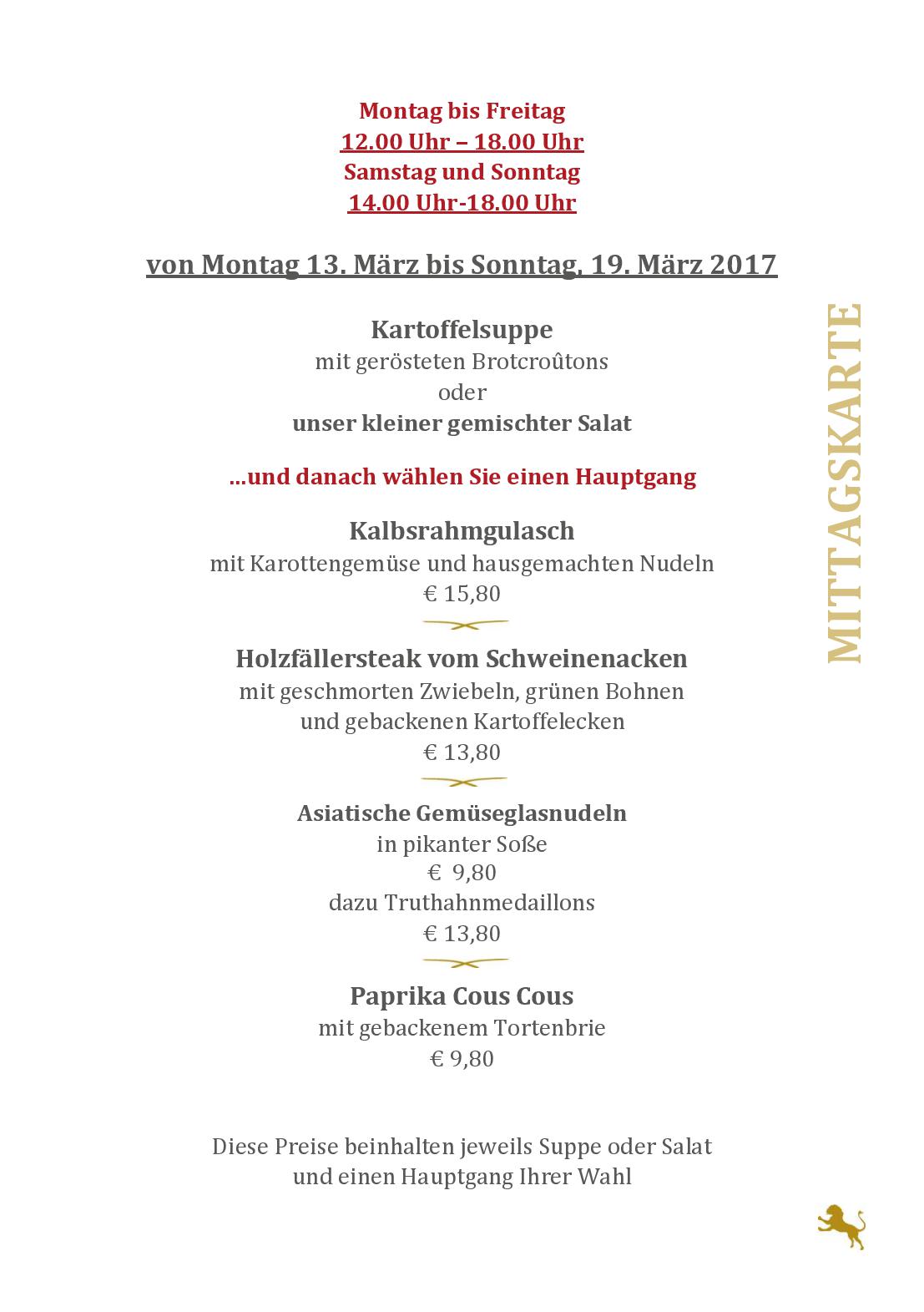Speisekarte Der Löwen in Staufen mit Haus Goethe in Staufen, Seite 8