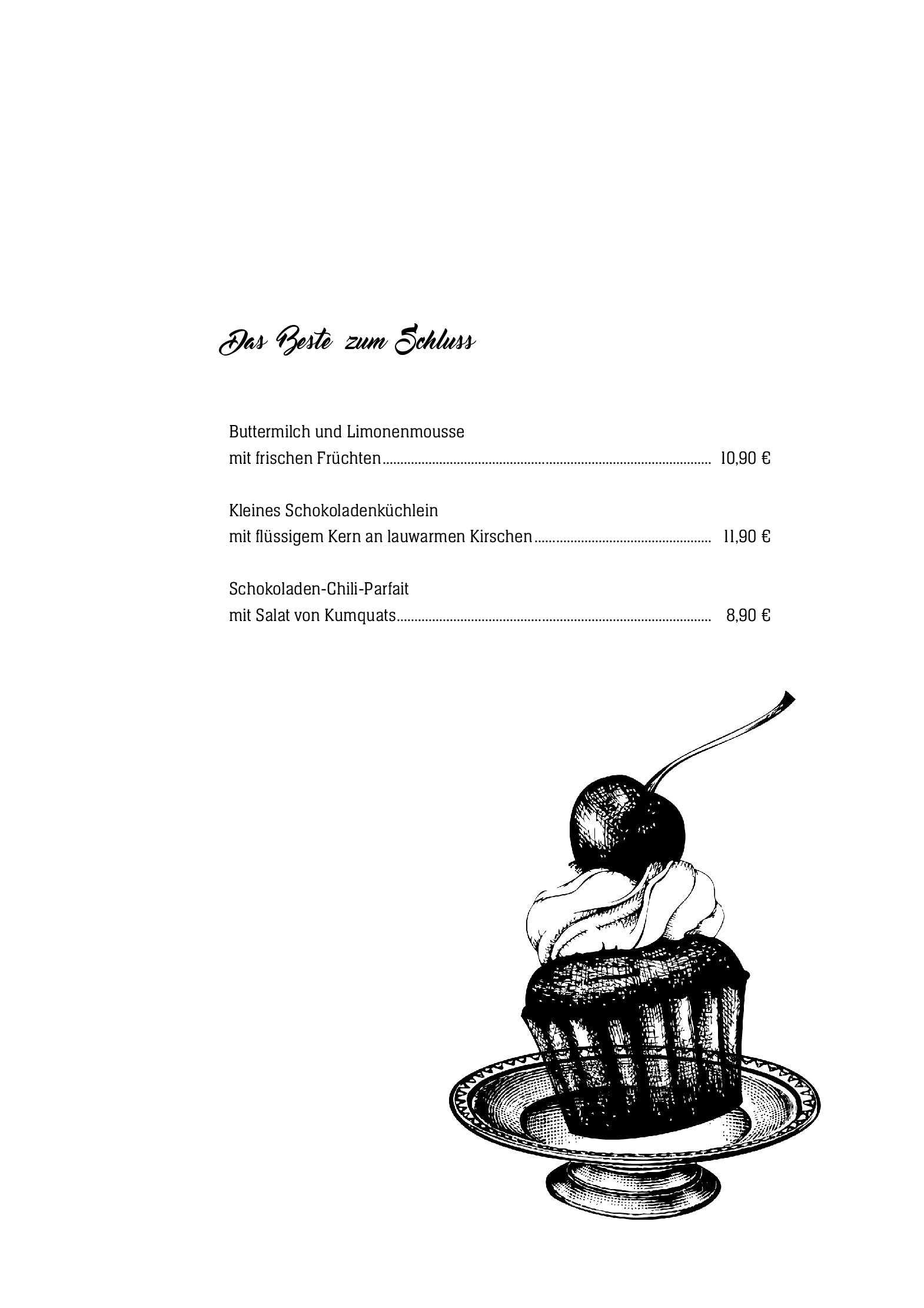 Speisekarte Hotel zur Post in Wiehl, Seite 5